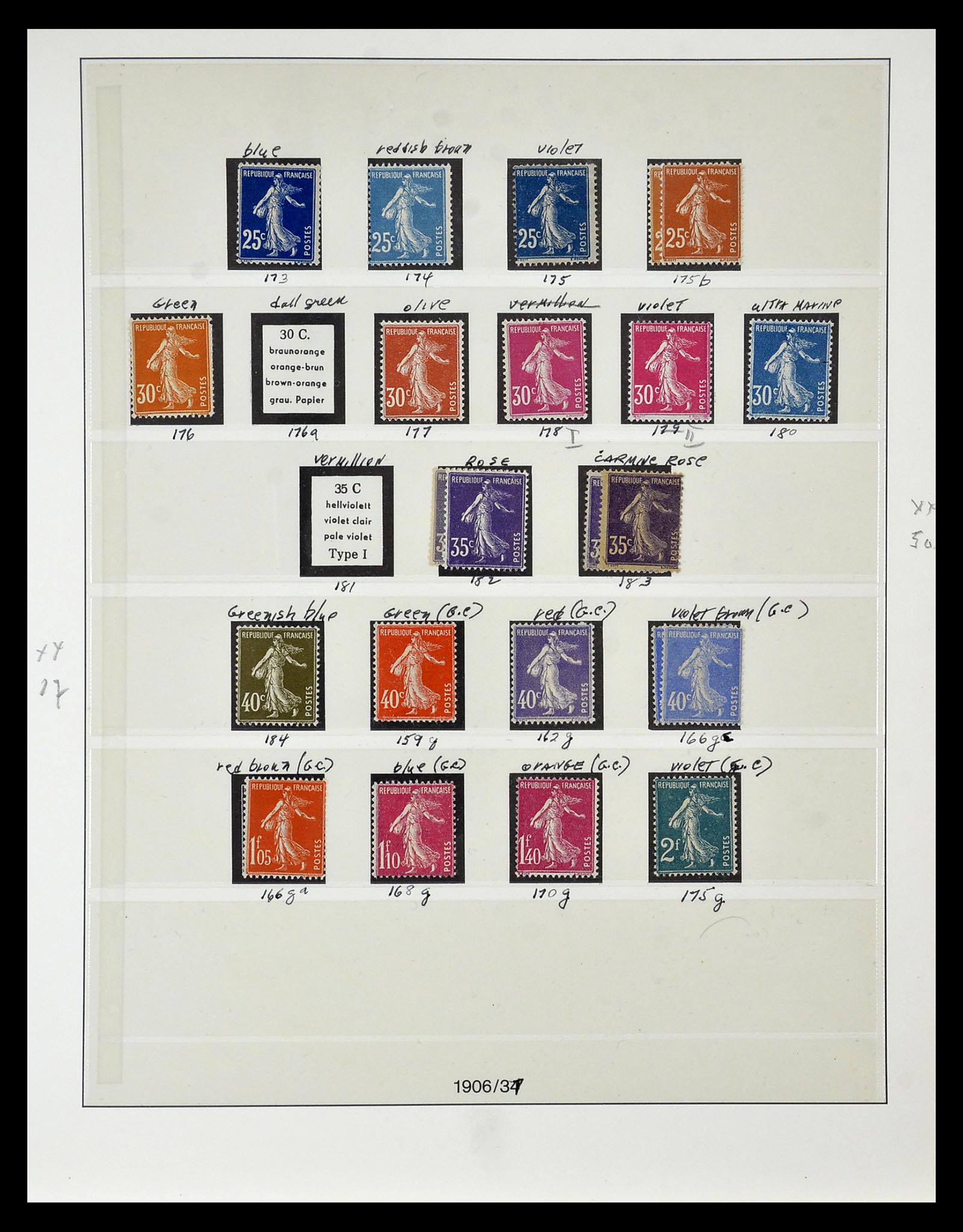 34820 027 - Postzegelverzameling 34820 Frankrijk SUPERVERZAMELING 1849-1960.