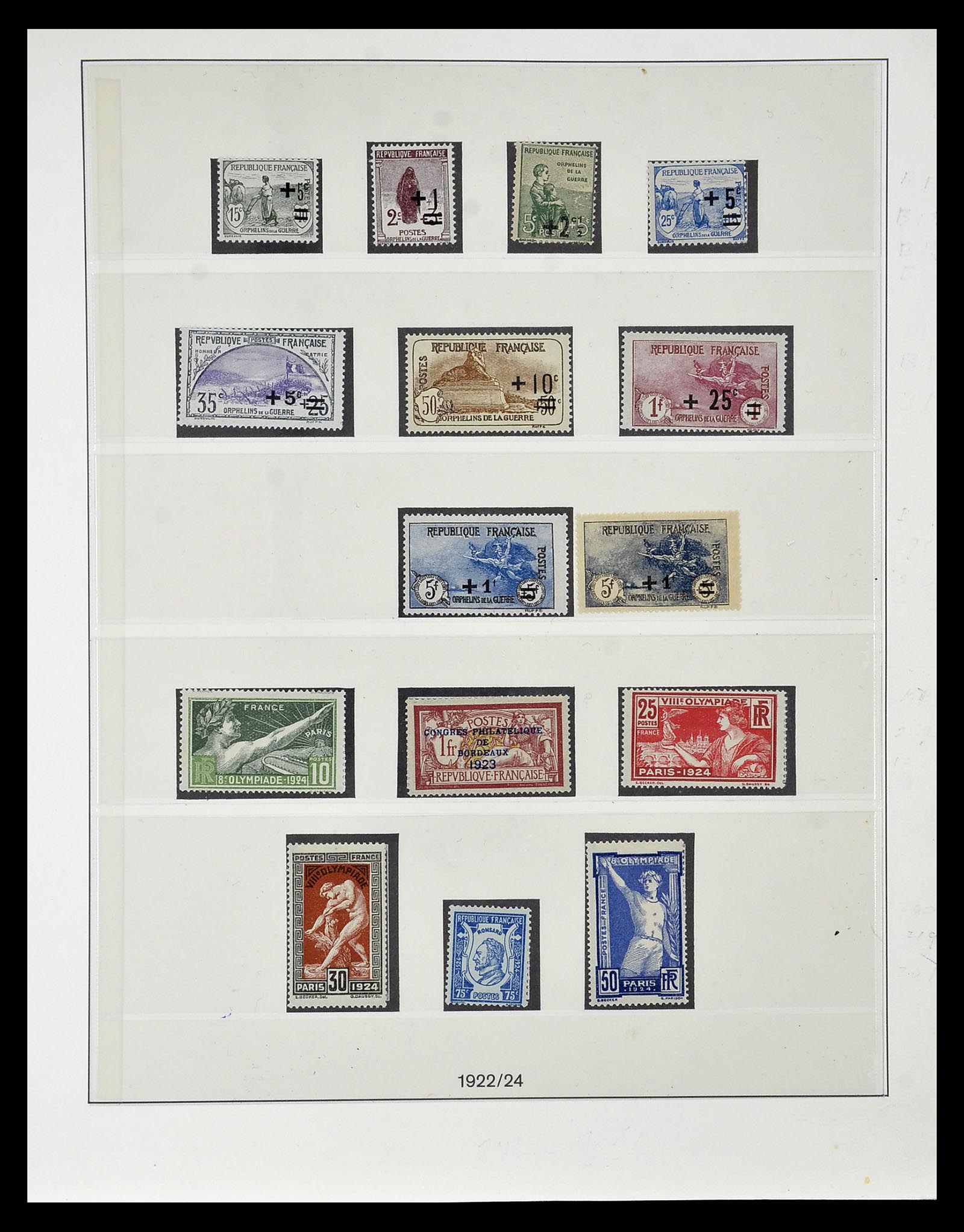 34820 031 - Postzegelverzameling 34820 Frankrijk SUPERVERZAMELING 1849-1960.