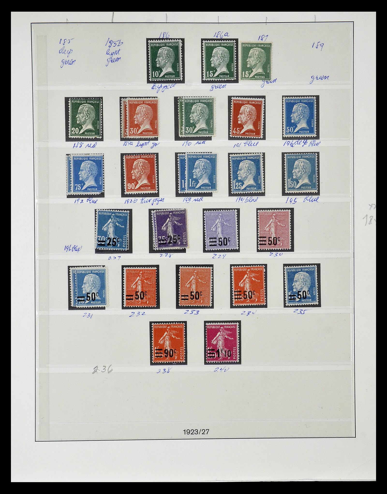 34820 034 - Postzegelverzameling 34820 Frankrijk SUPERVERZAMELING 1849-1960.