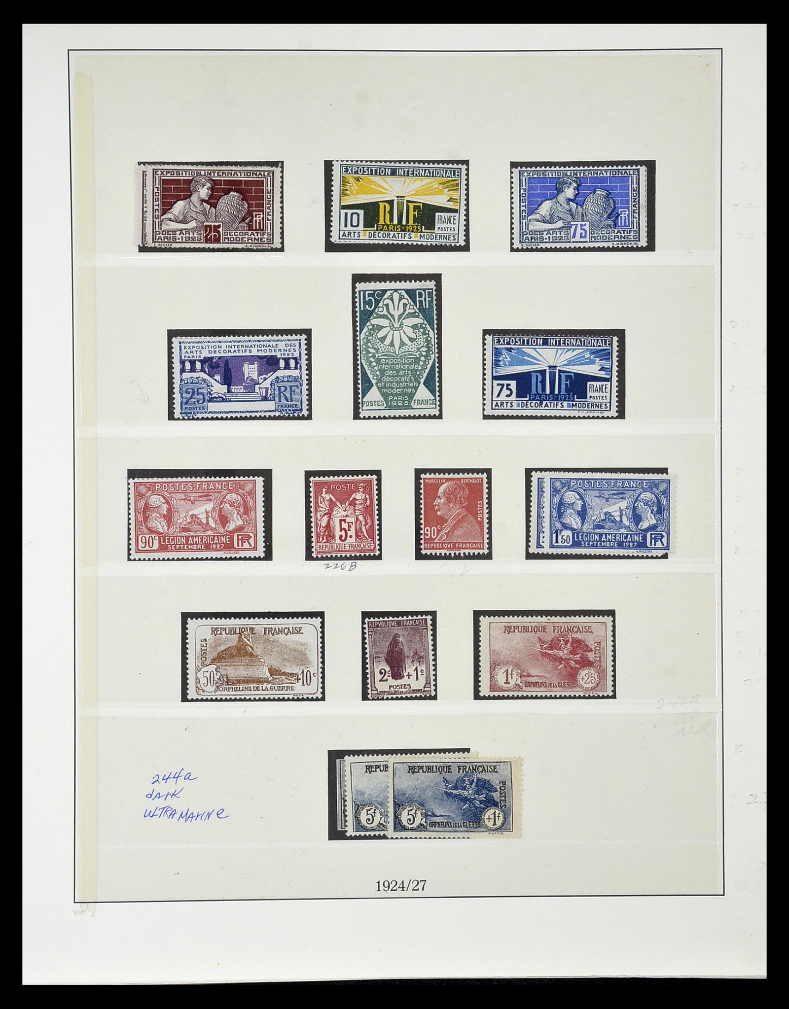 34820 038 - Postzegelverzameling 34820 Frankrijk SUPERVERZAMELING 1849-1960.