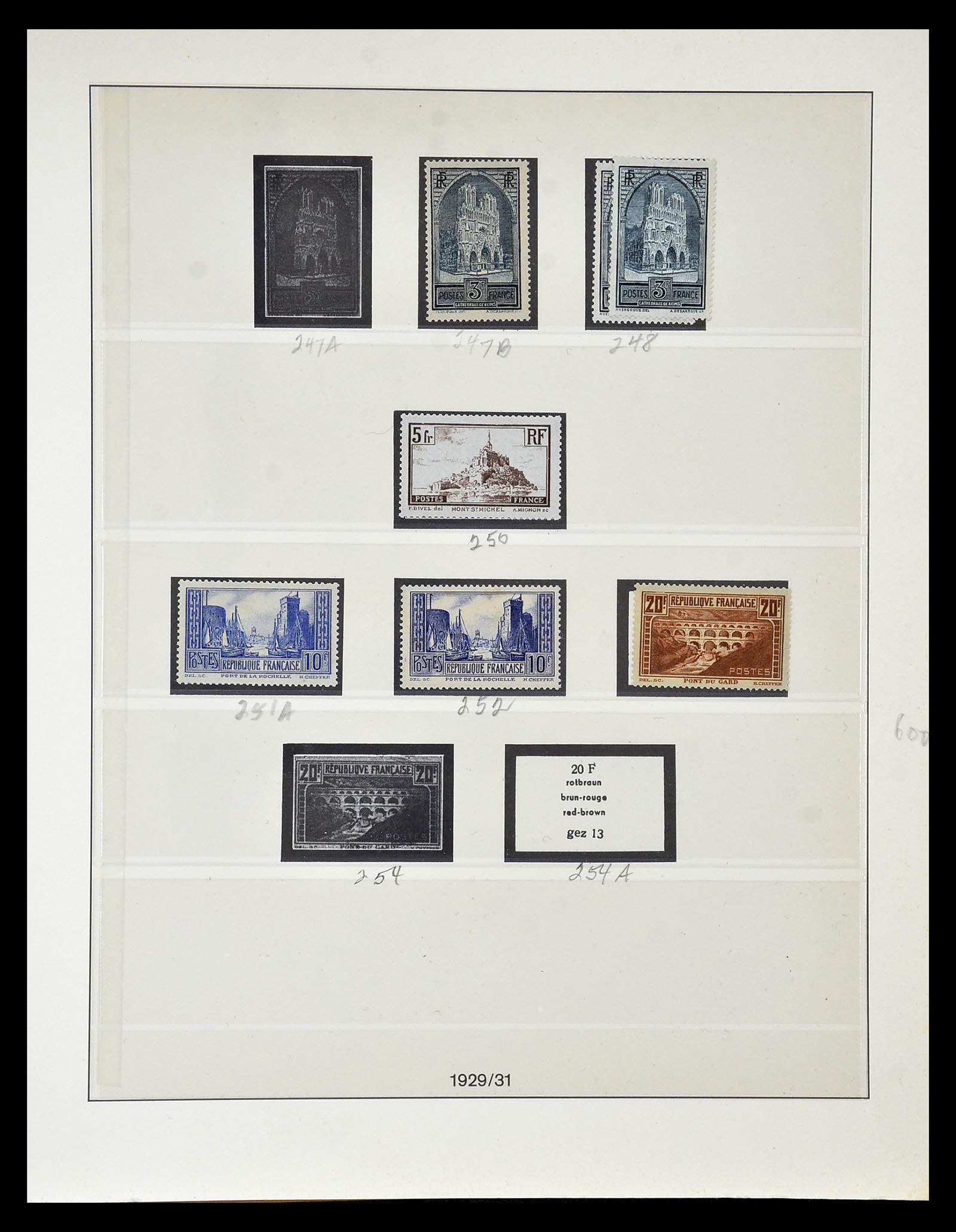 34820 055 - Postzegelverzameling 34820 Frankrijk SUPERVERZAMELING 1849-1960.