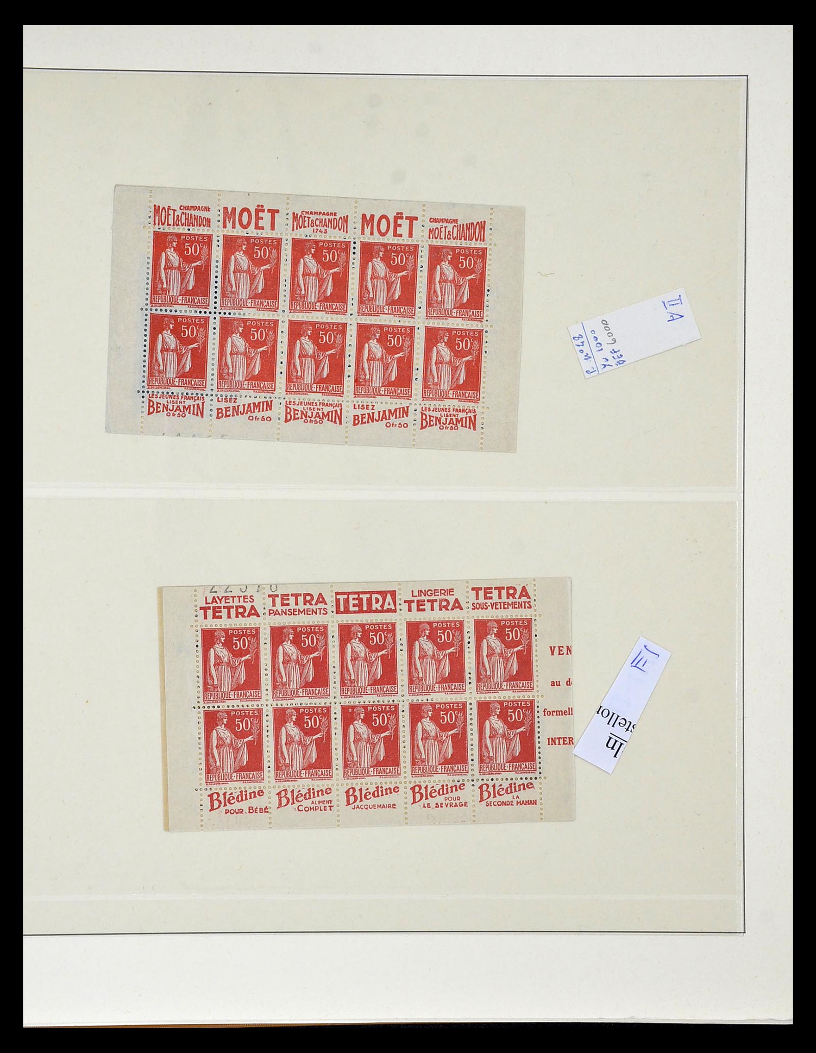 34820 061 - Postzegelverzameling 34820 Frankrijk SUPERVERZAMELING 1849-1960.