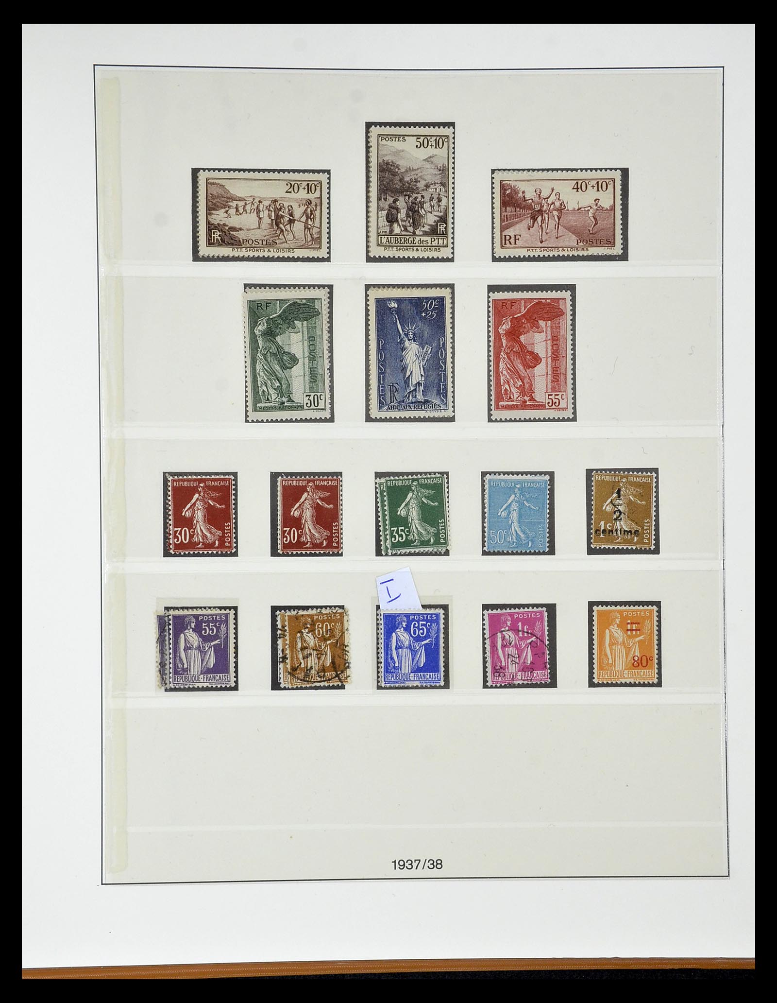 34820 076 - Postzegelverzameling 34820 Frankrijk SUPERVERZAMELING 1849-1960.
