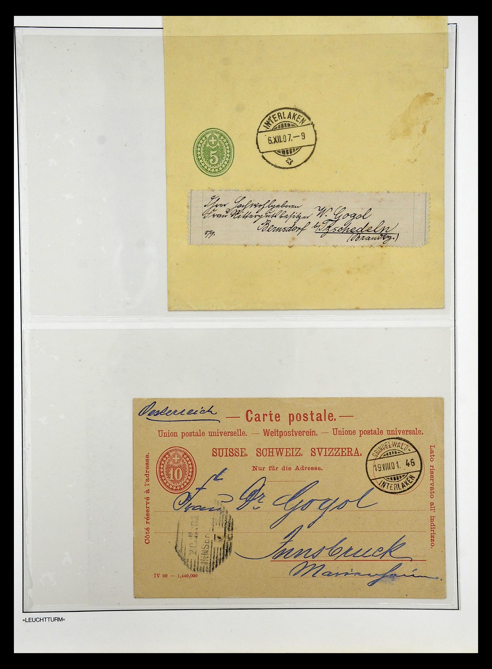 34824 002 - Postzegelverzameling 34824 Zwitserland back of the book 1880-1960.