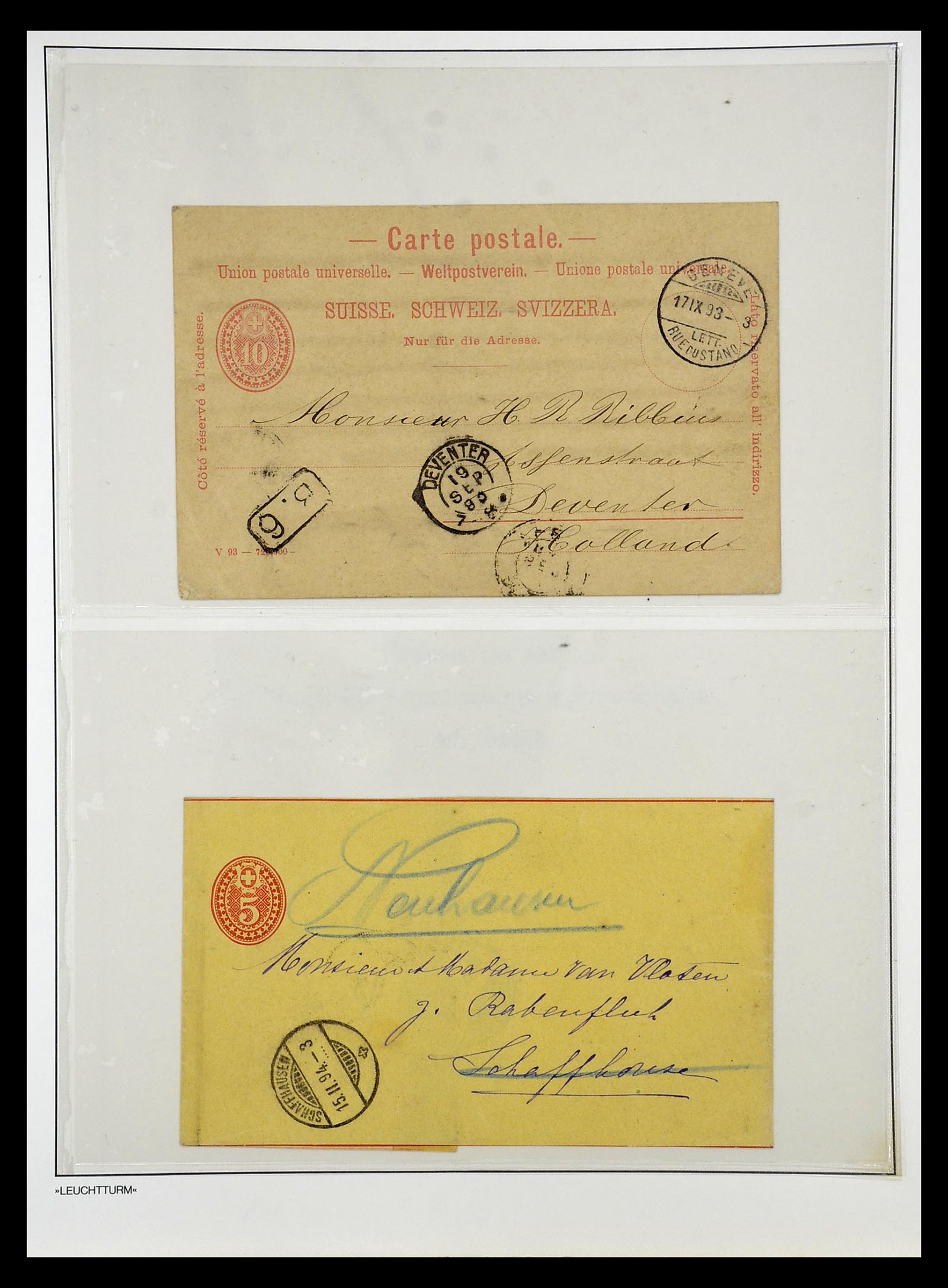 34824 003 - Postzegelverzameling 34824 Zwitserland back of the book 1880-1960.