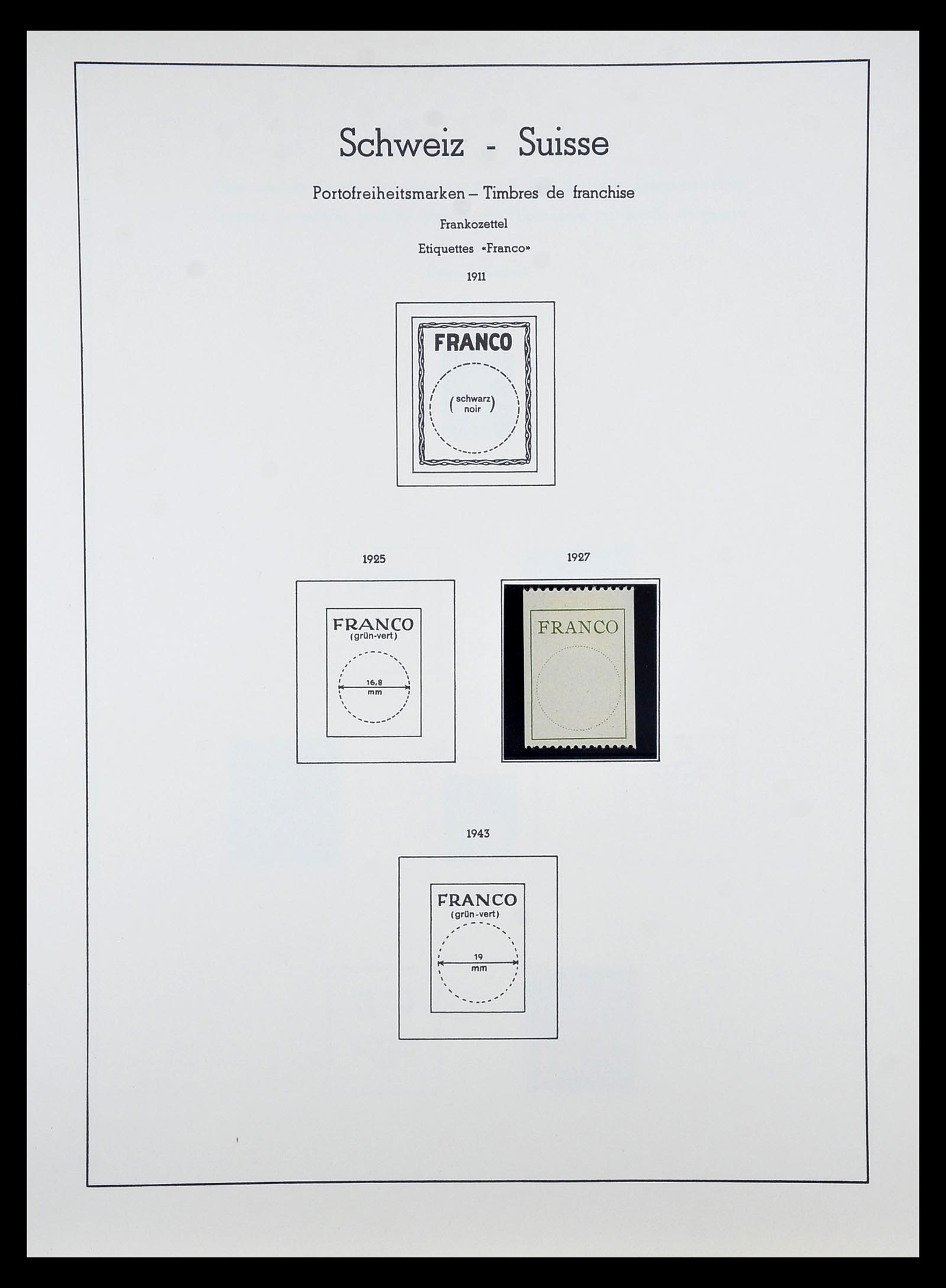 34824 004 - Postzegelverzameling 34824 Zwitserland back of the book 1880-1960.