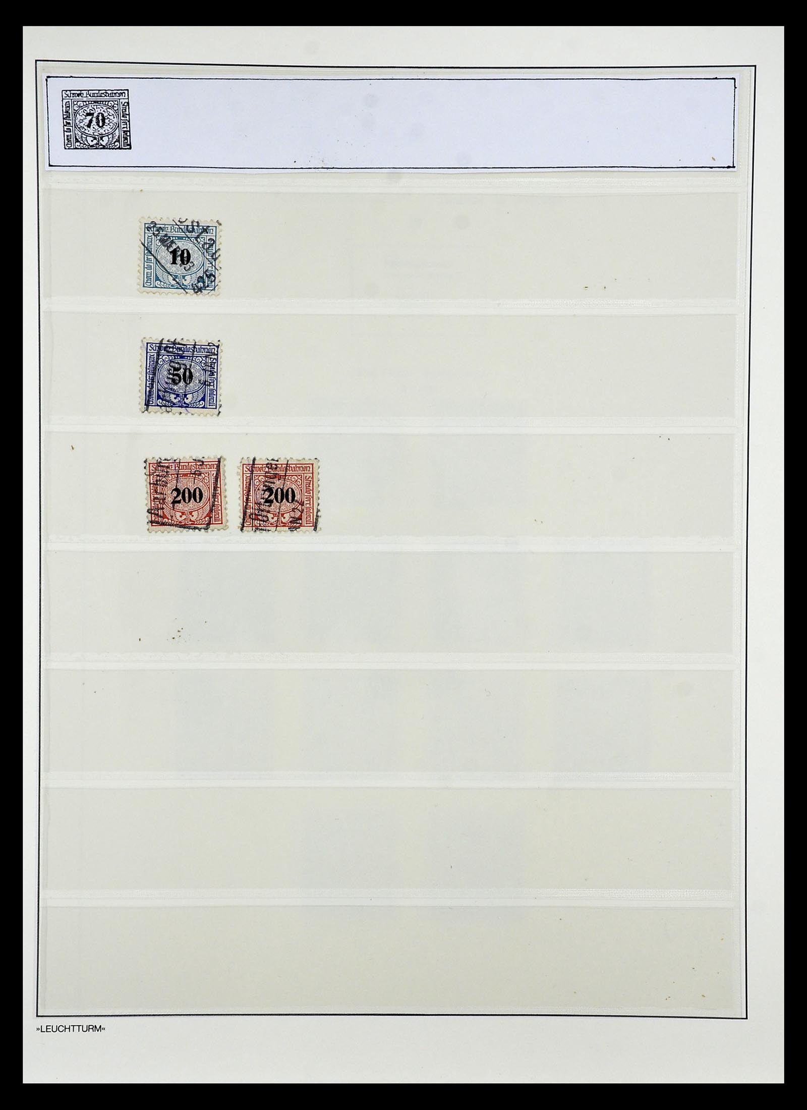 34824 010 - Postzegelverzameling 34824 Zwitserland back of the book 1880-1960.
