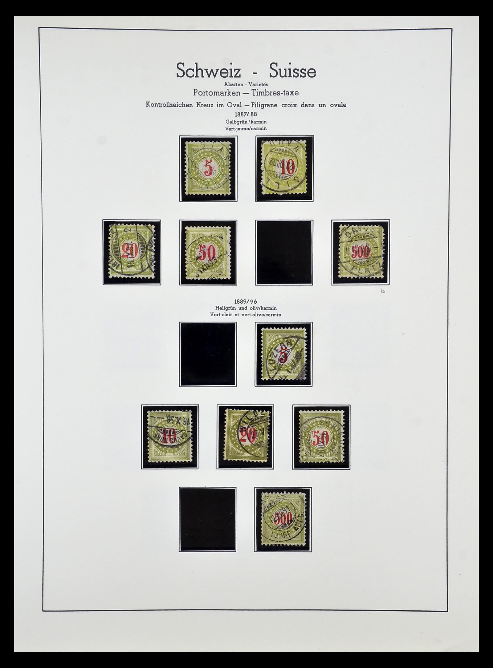 34824 023 - Postzegelverzameling 34824 Zwitserland back of the book 1880-1960.