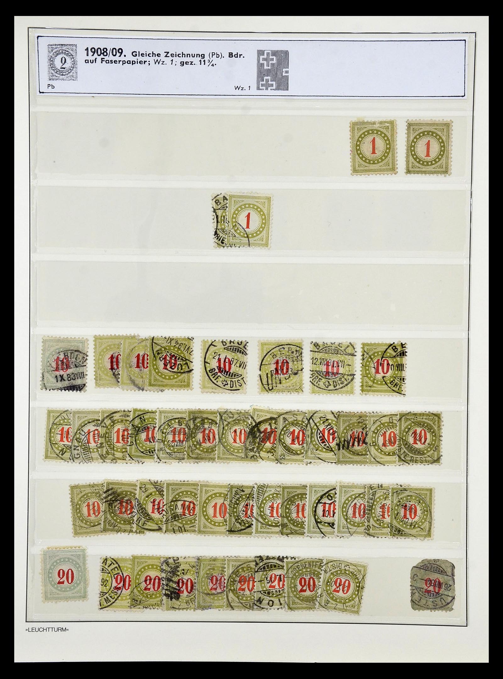34824 032 - Postzegelverzameling 34824 Zwitserland back of the book 1880-1960.