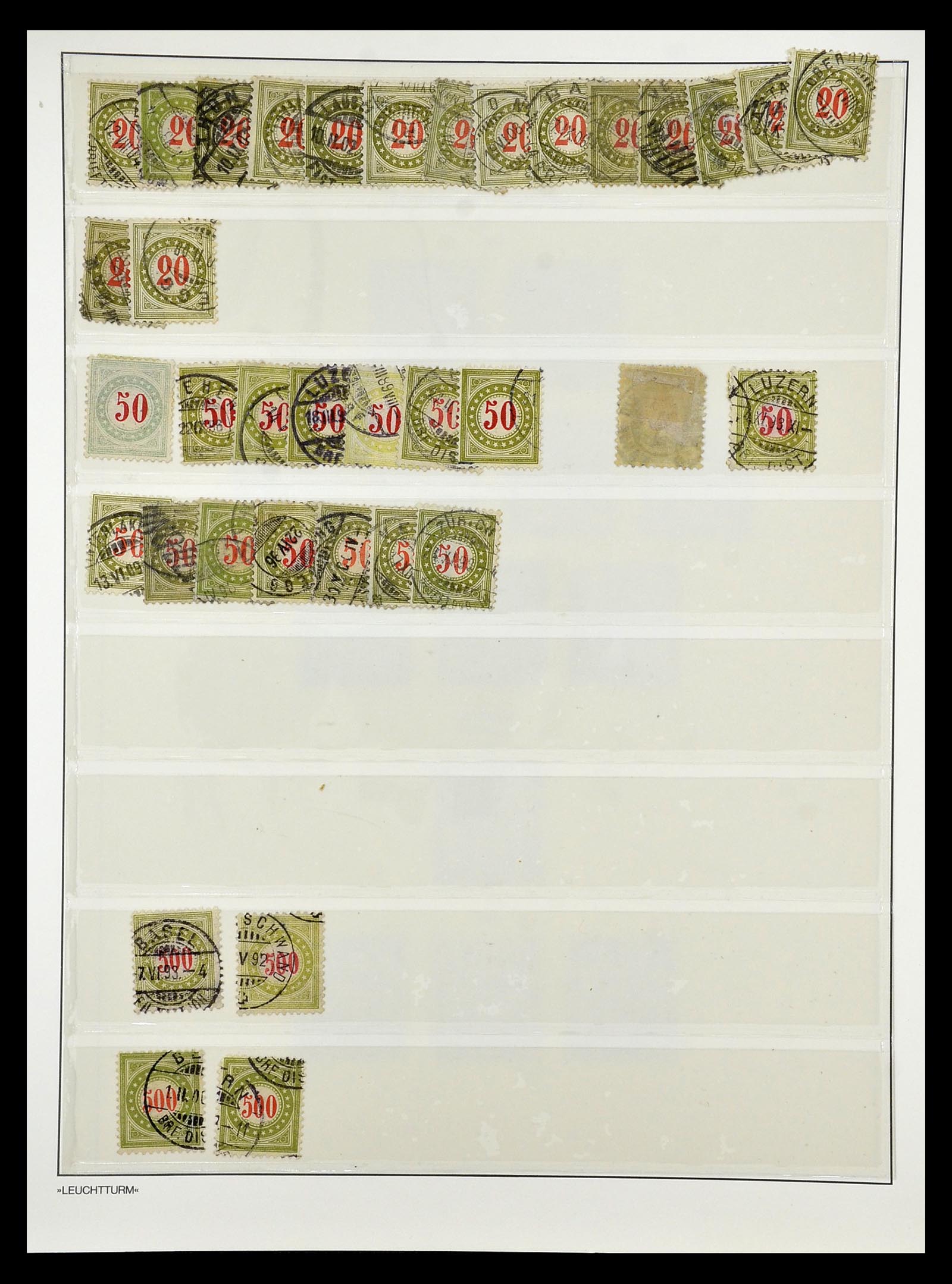 34824 033 - Postzegelverzameling 34824 Zwitserland back of the book 1880-1960.