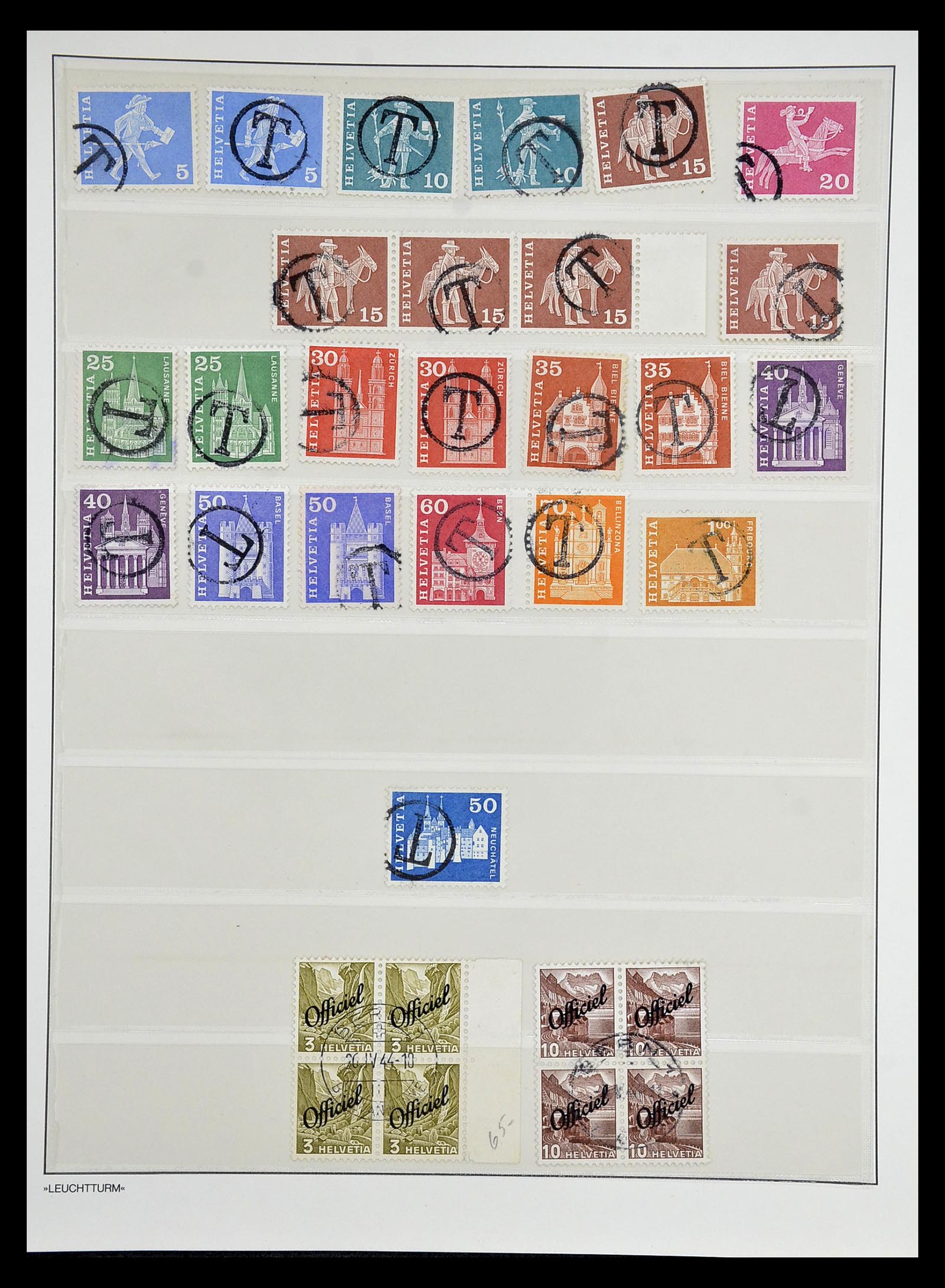 34824 046 - Postzegelverzameling 34824 Zwitserland back of the book 1880-1960.