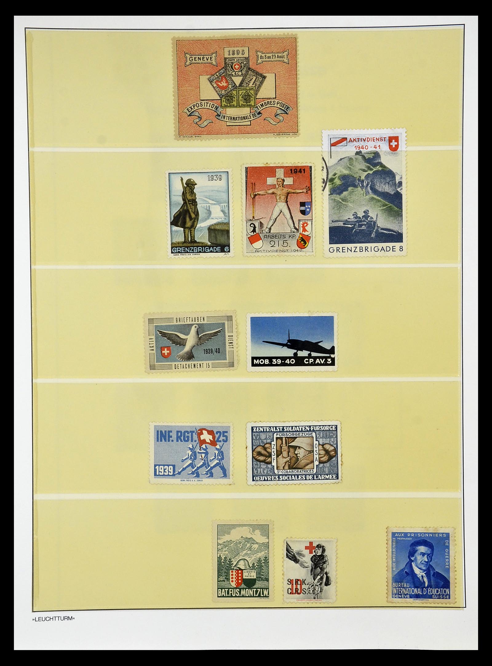 34824 047 - Postzegelverzameling 34824 Zwitserland back of the book 1880-1960.
