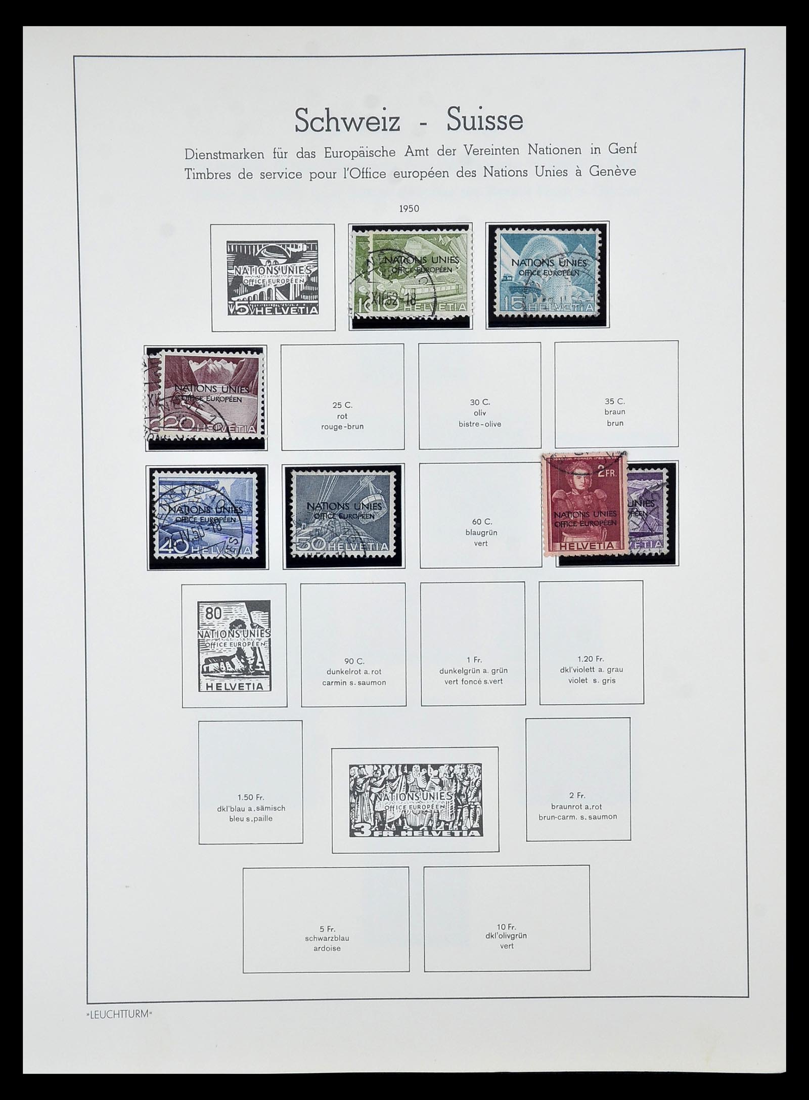 34824 054 - Postzegelverzameling 34824 Zwitserland back of the book 1880-1960.