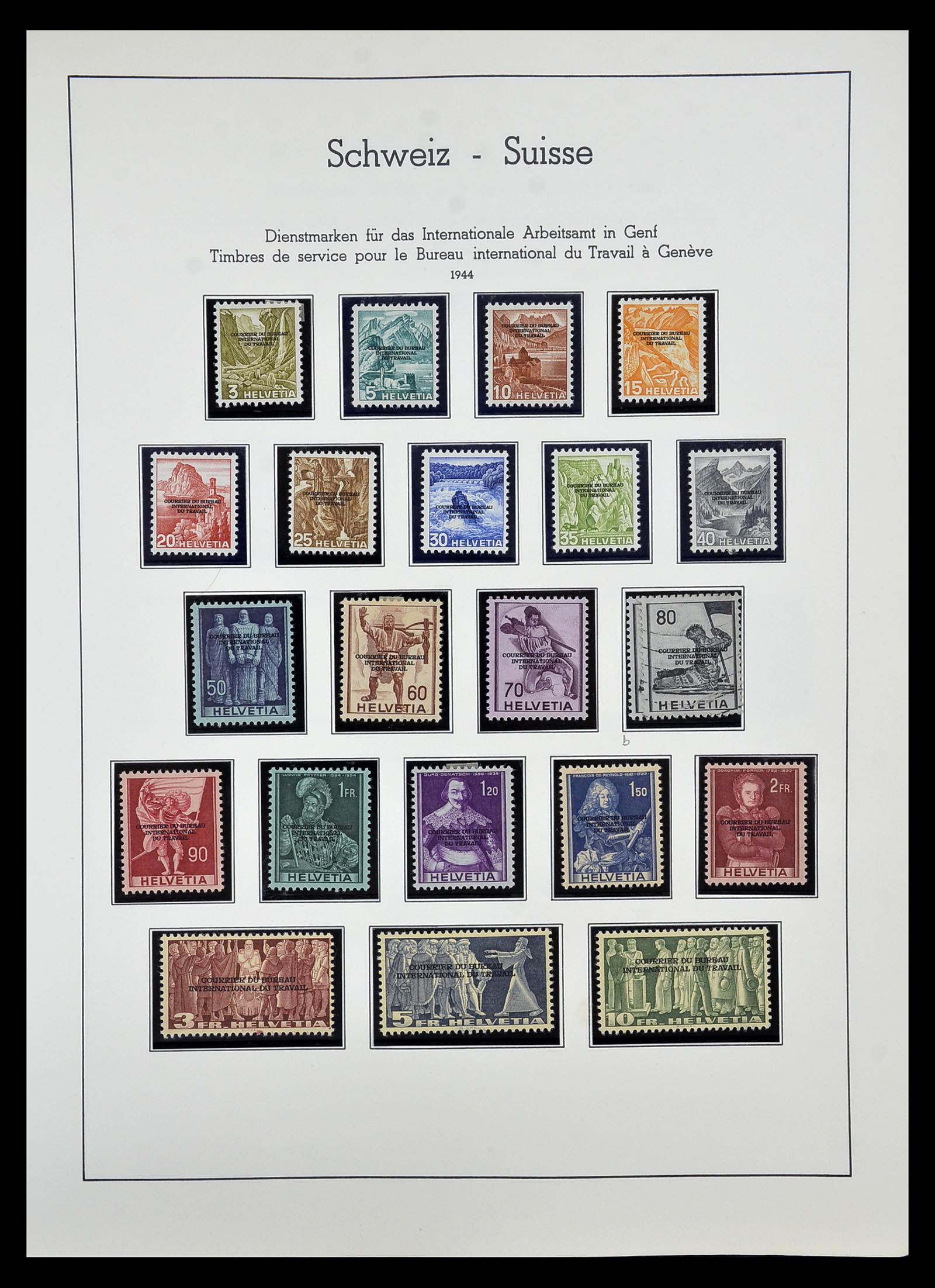 34824 060 - Postzegelverzameling 34824 Zwitserland back of the book 1880-1960.