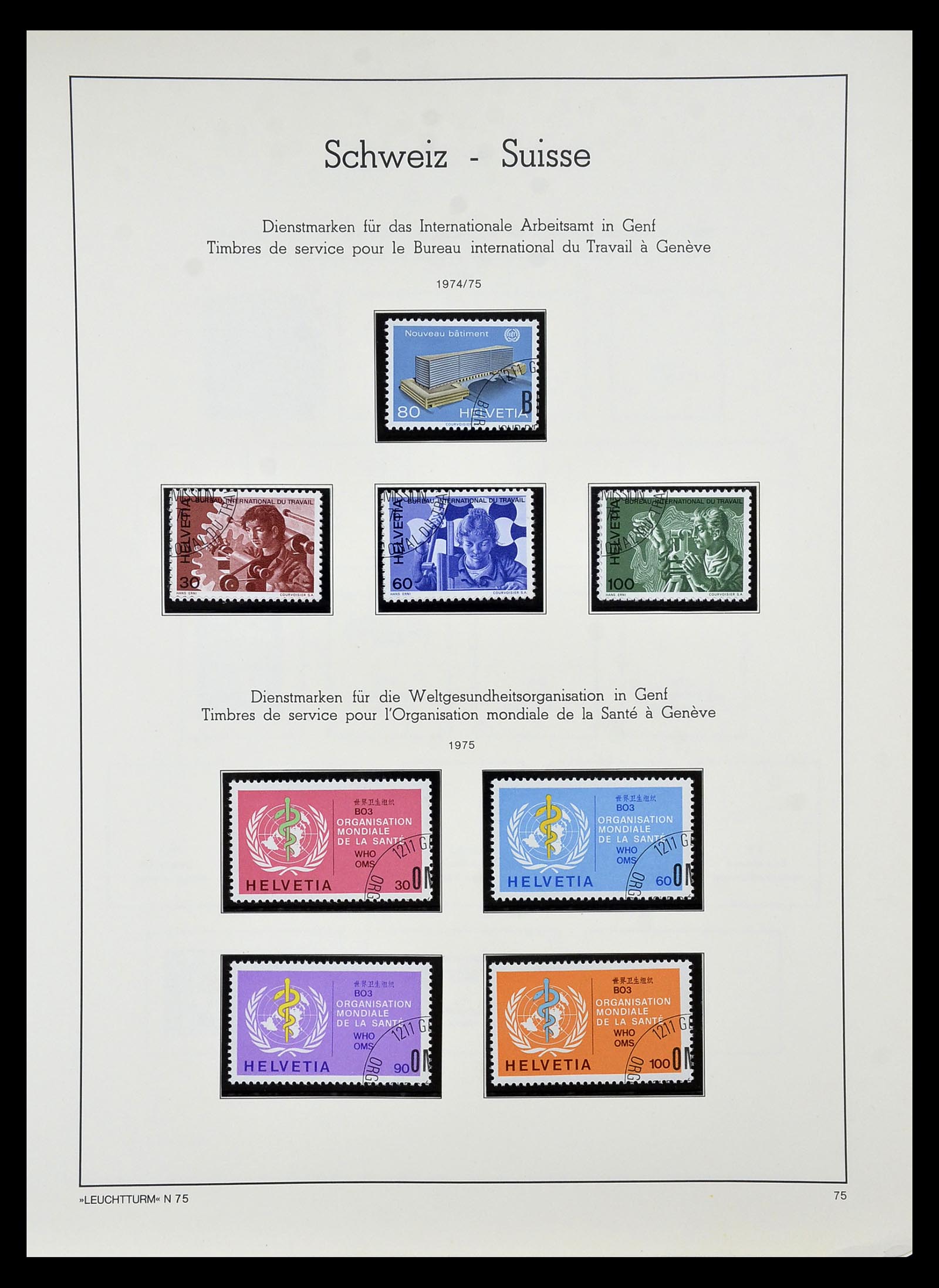 34824 063 - Postzegelverzameling 34824 Zwitserland back of the book 1880-1960.