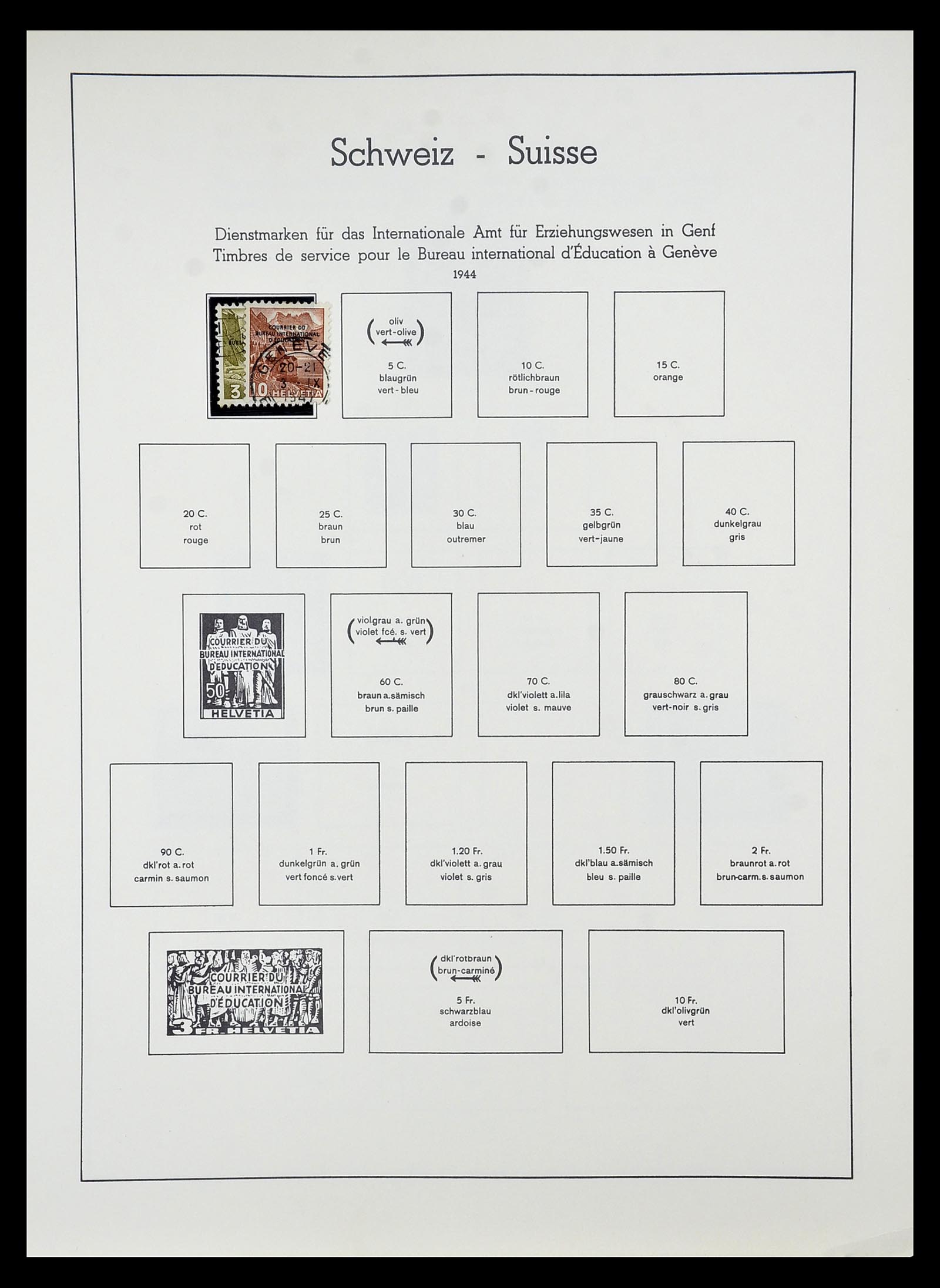 34824 064 - Postzegelverzameling 34824 Zwitserland back of the book 1880-1960.
