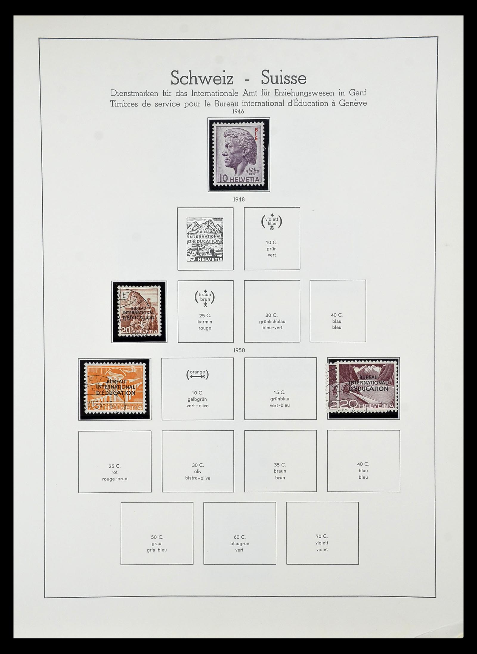 34824 065 - Postzegelverzameling 34824 Zwitserland back of the book 1880-1960.