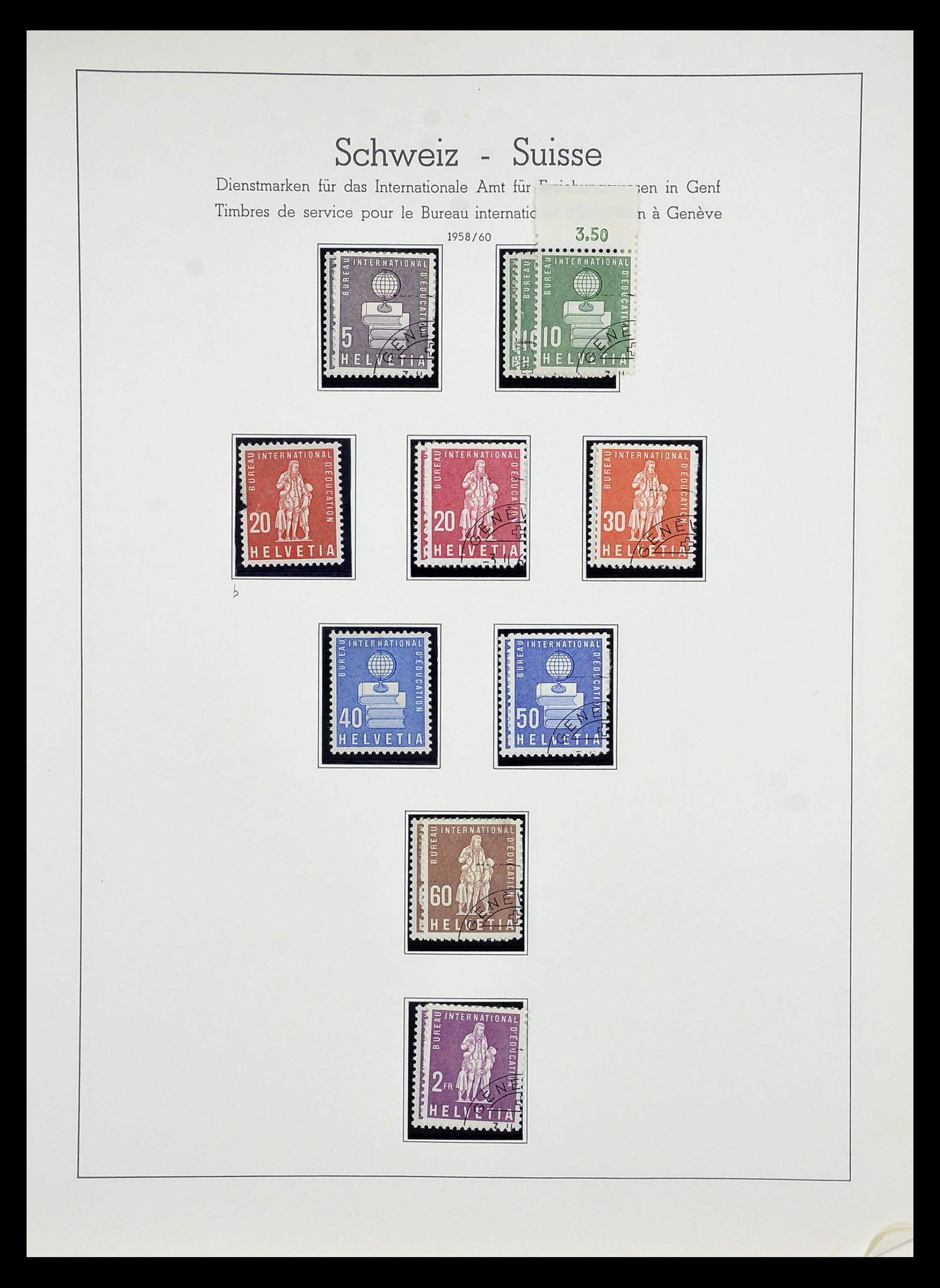 34824 066 - Postzegelverzameling 34824 Zwitserland back of the book 1880-1960.