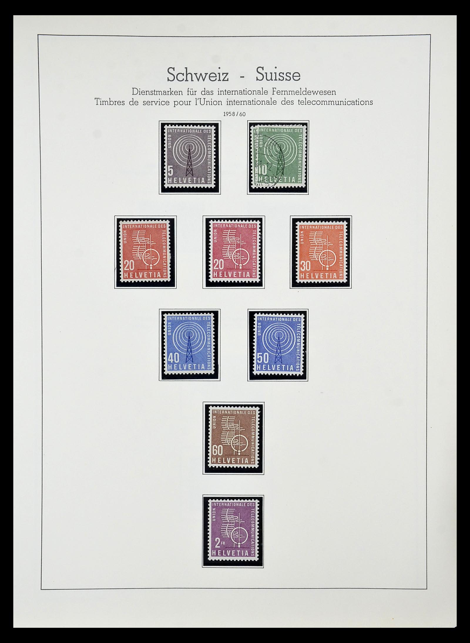 34824 067 - Postzegelverzameling 34824 Zwitserland back of the book 1880-1960.