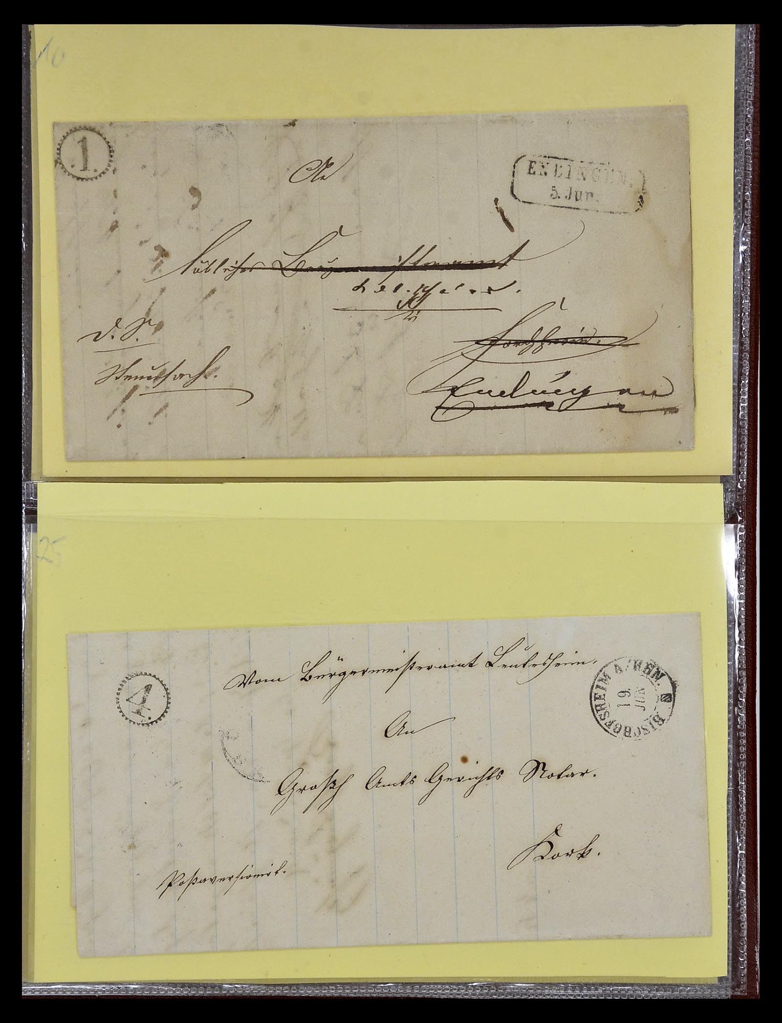 34827 006 - Postzegelverzameling 34827 Baden 1851-1862.