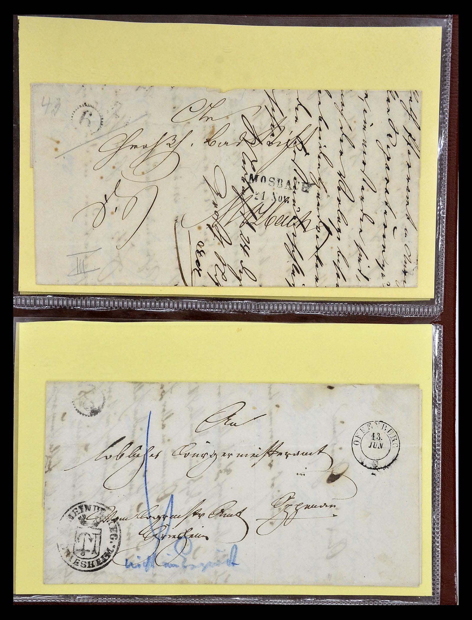 34827 007 - Postzegelverzameling 34827 Baden 1851-1862.