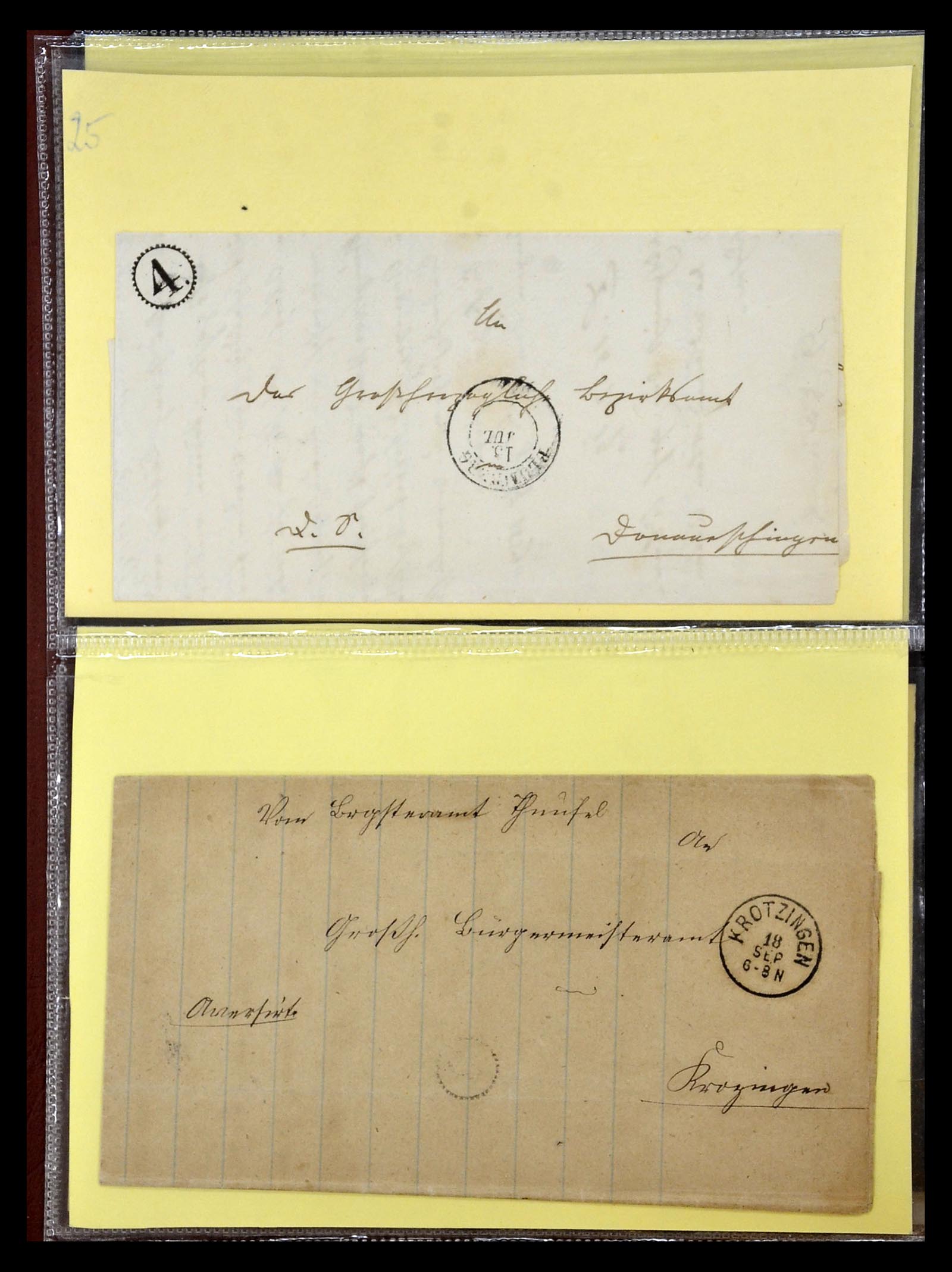 34827 008 - Postzegelverzameling 34827 Baden 1851-1862.