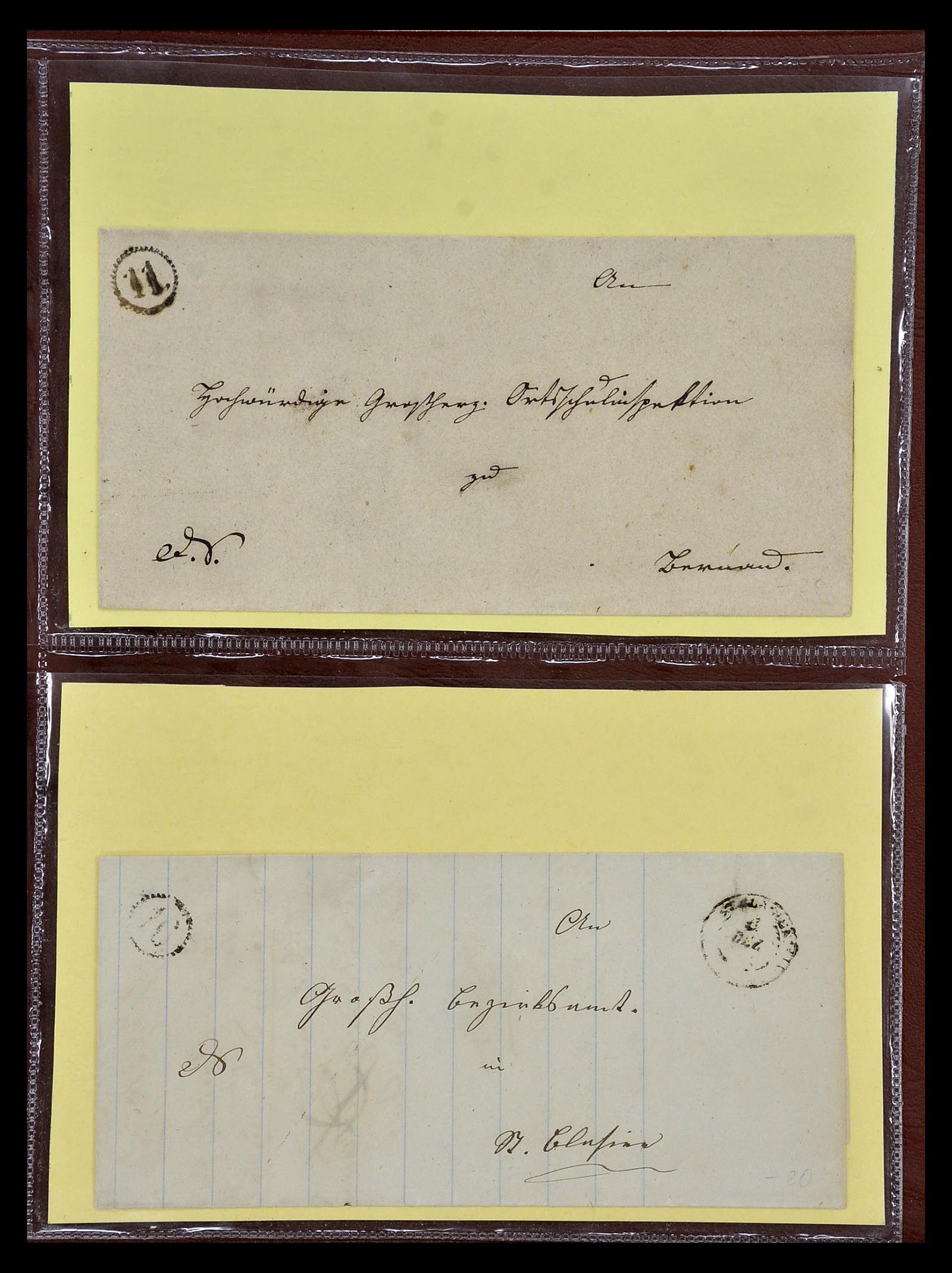 34827 010 - Postzegelverzameling 34827 Baden 1851-1862.