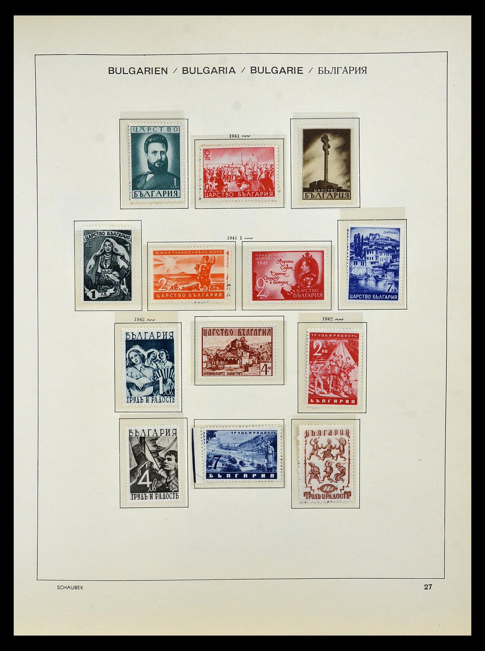 34828 042 - Postzegelverzameling 34828 Bulgarije 1879-1960.