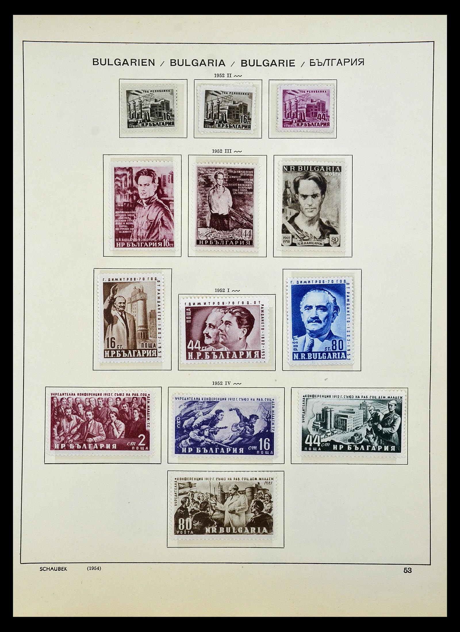 34828 072 - Postzegelverzameling 34828 Bulgarije 1879-1960.
