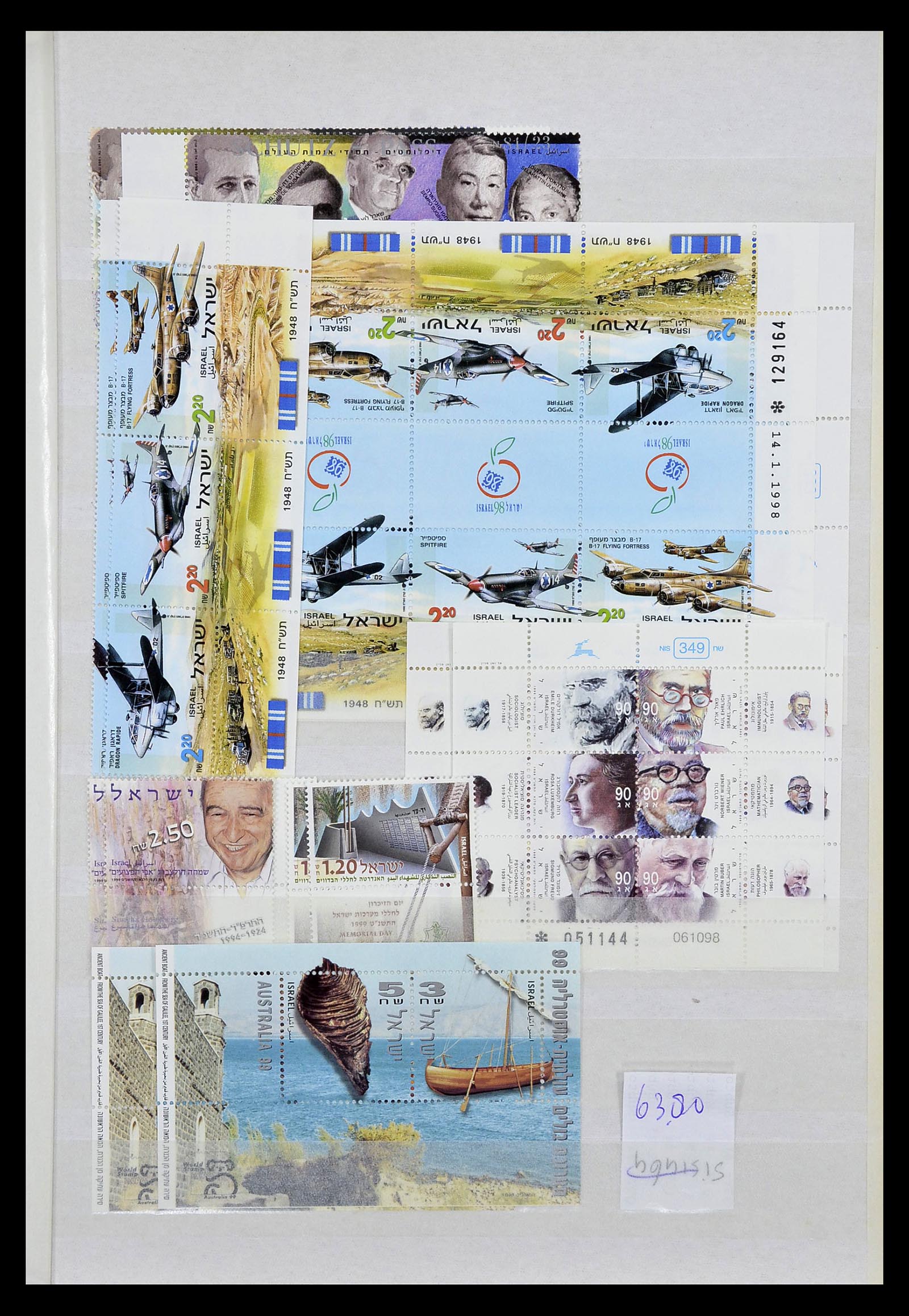 34833 003 - Postzegelverzameling 34833 Israël postfris 1991-2011.