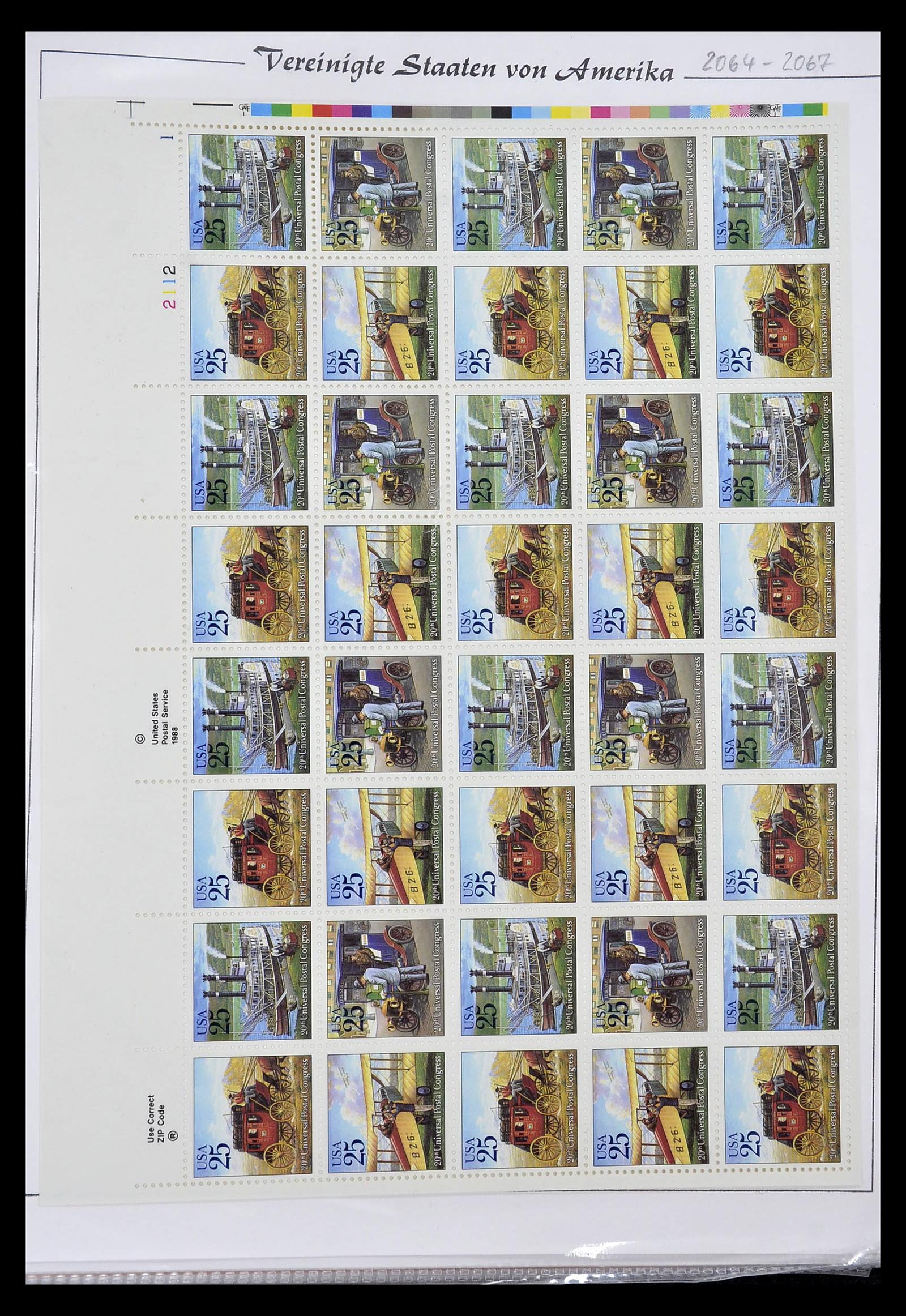 34834 001 - Postzegelverzameling 34834 USA velletjes 1988-2005.