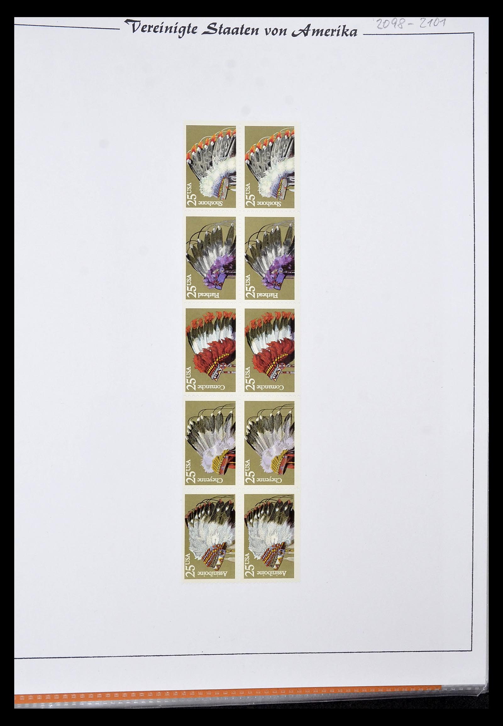 34834 004 - Postzegelverzameling 34834 USA velletjes 1988-2005.