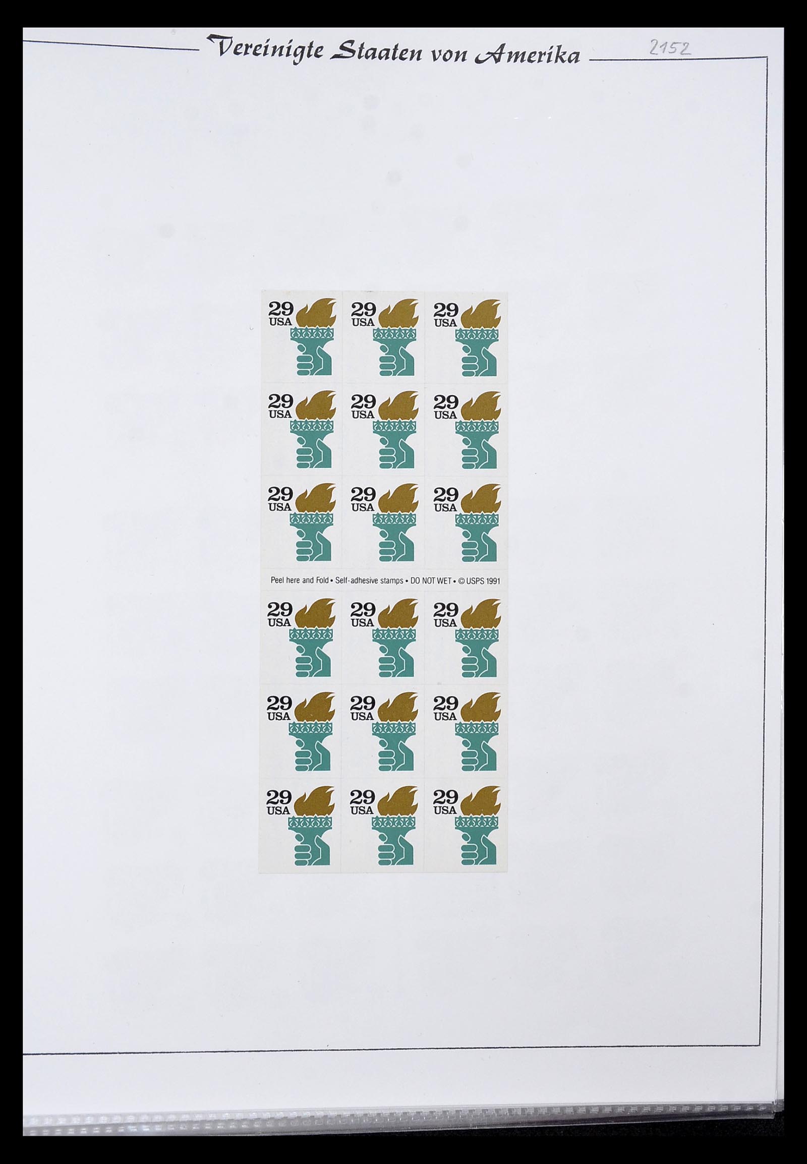 34834 005 - Stamp Collection 34834 USA sheetlets 1988-2005.