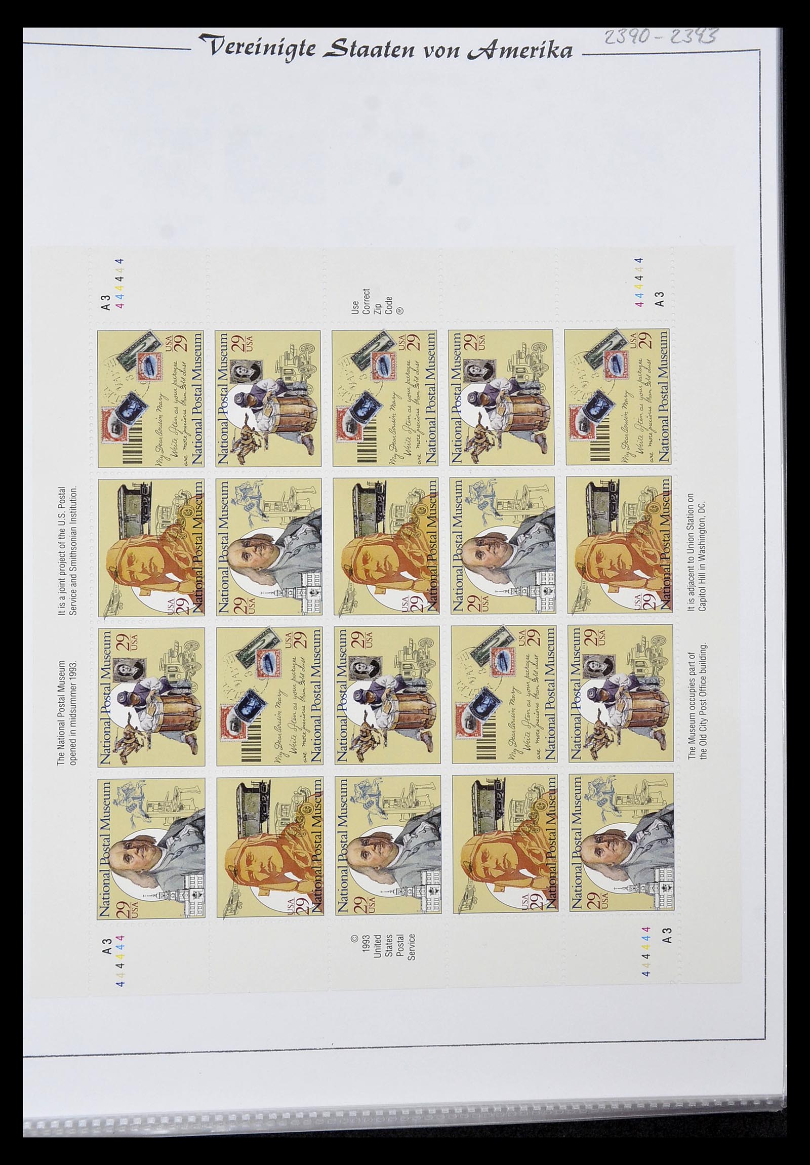 34834 010 - Postzegelverzameling 34834 USA velletjes 1988-2005.