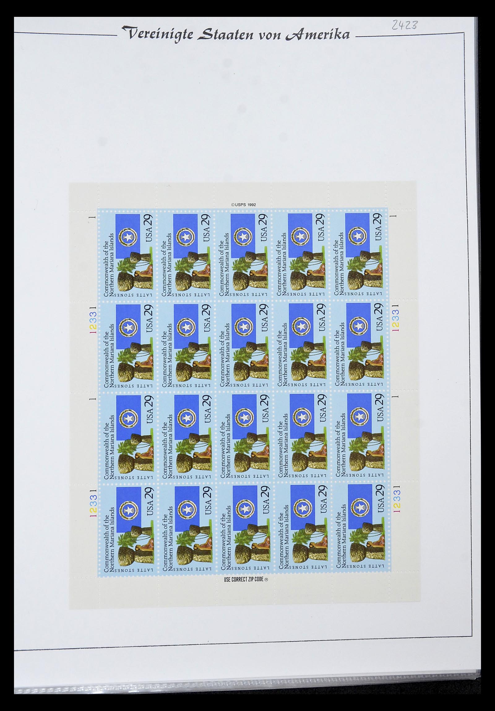 34834 013 - Postzegelverzameling 34834 USA velletjes 1988-2005.