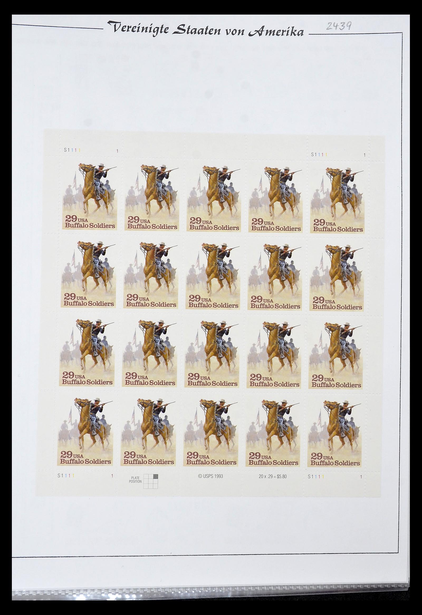 34834 015 - Postzegelverzameling 34834 USA velletjes 1988-2005.
