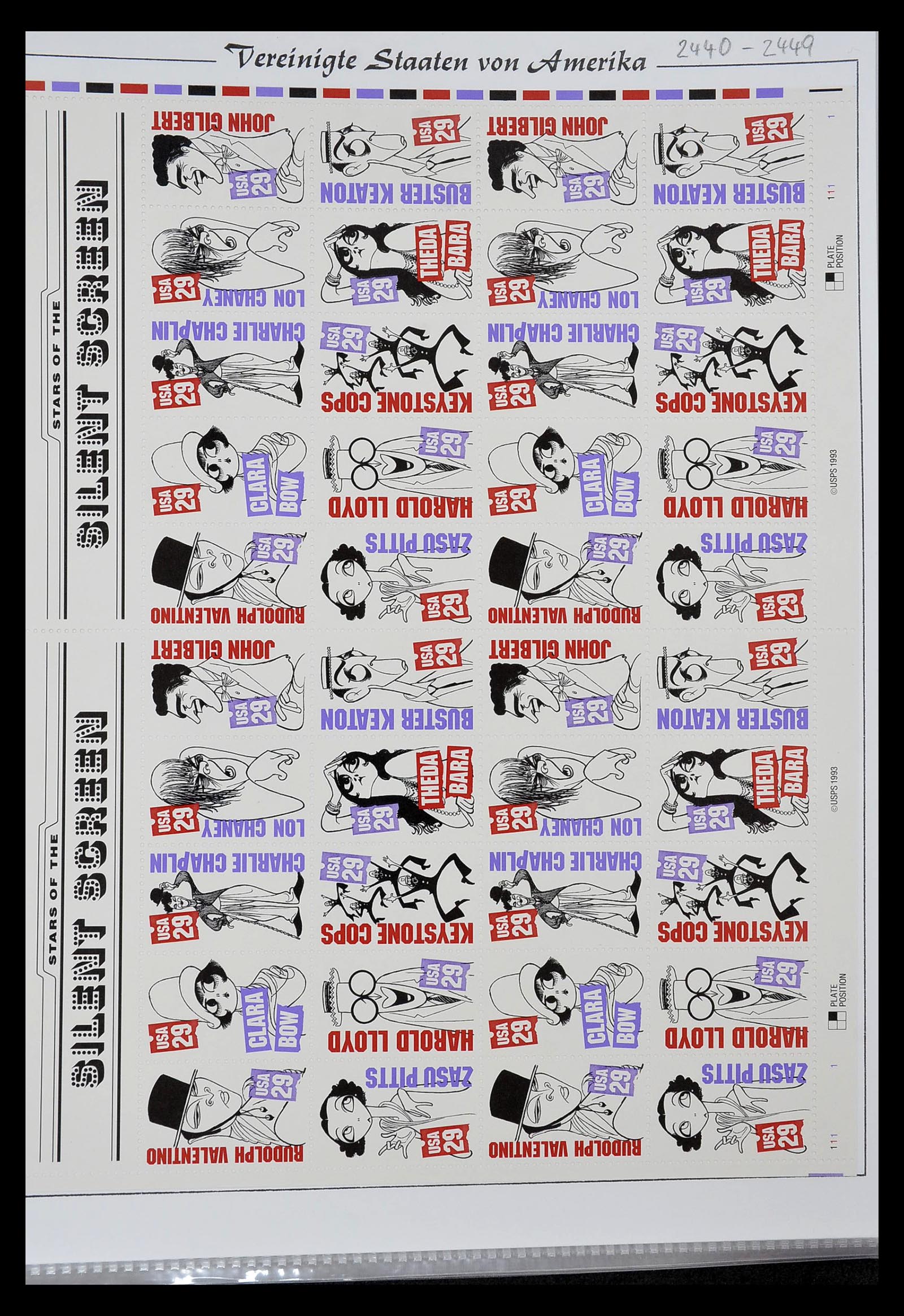 34834 016 - Stamp Collection 34834 USA sheetlets 1988-2005.