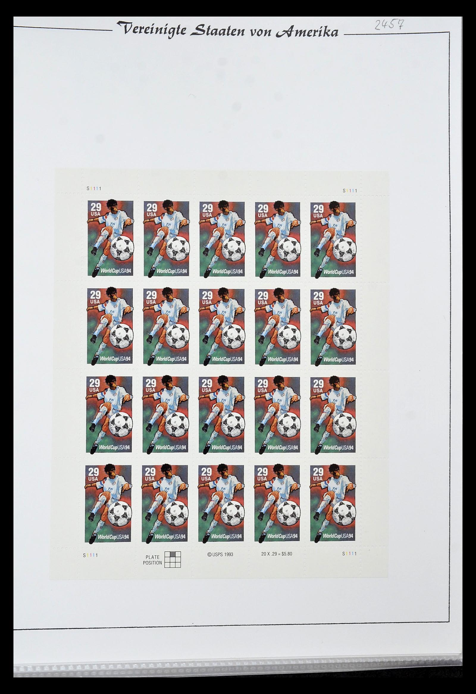34834 019 - Postzegelverzameling 34834 USA velletjes 1988-2005.