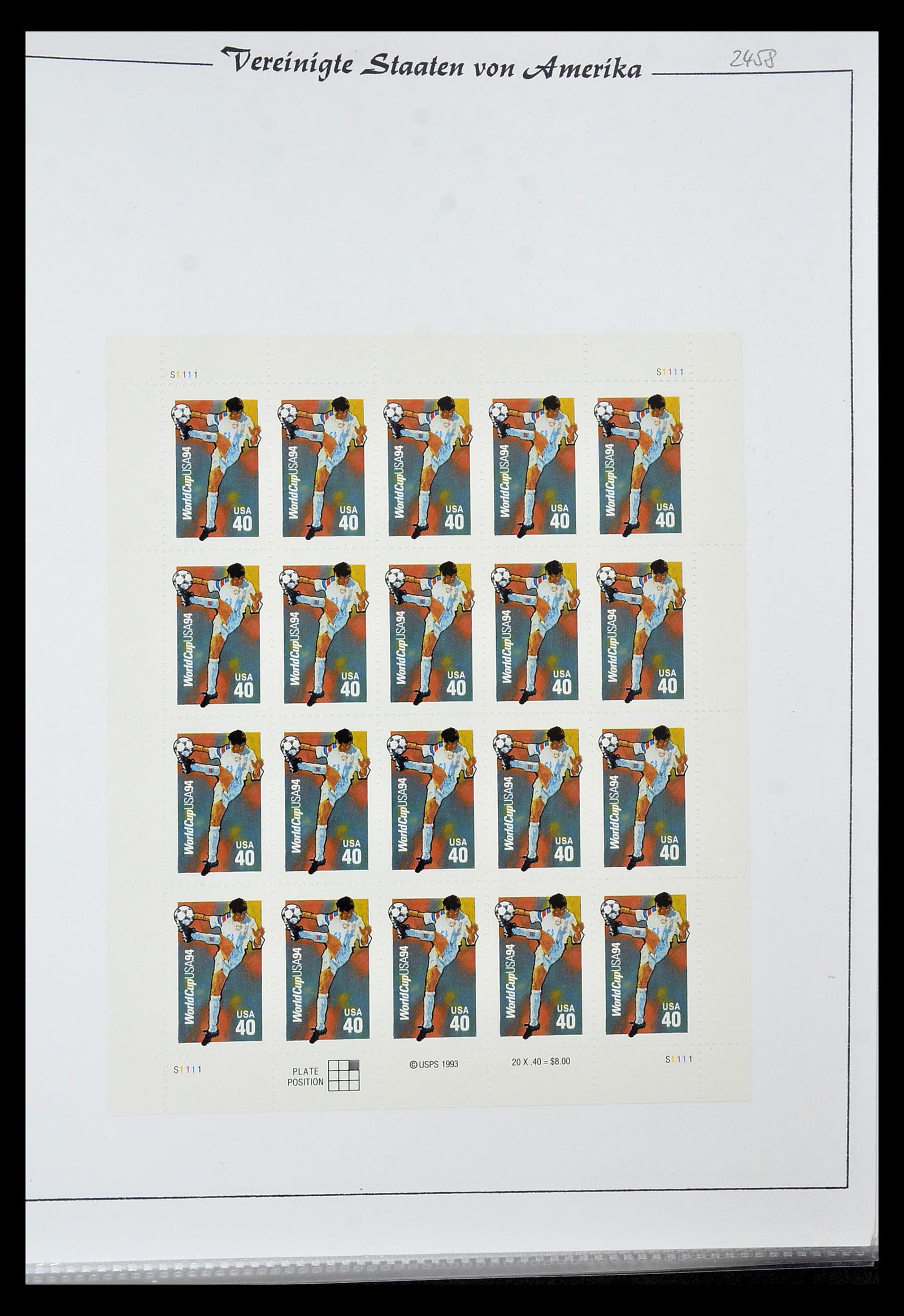 34834 020 - Postzegelverzameling 34834 USA velletjes 1988-2005.