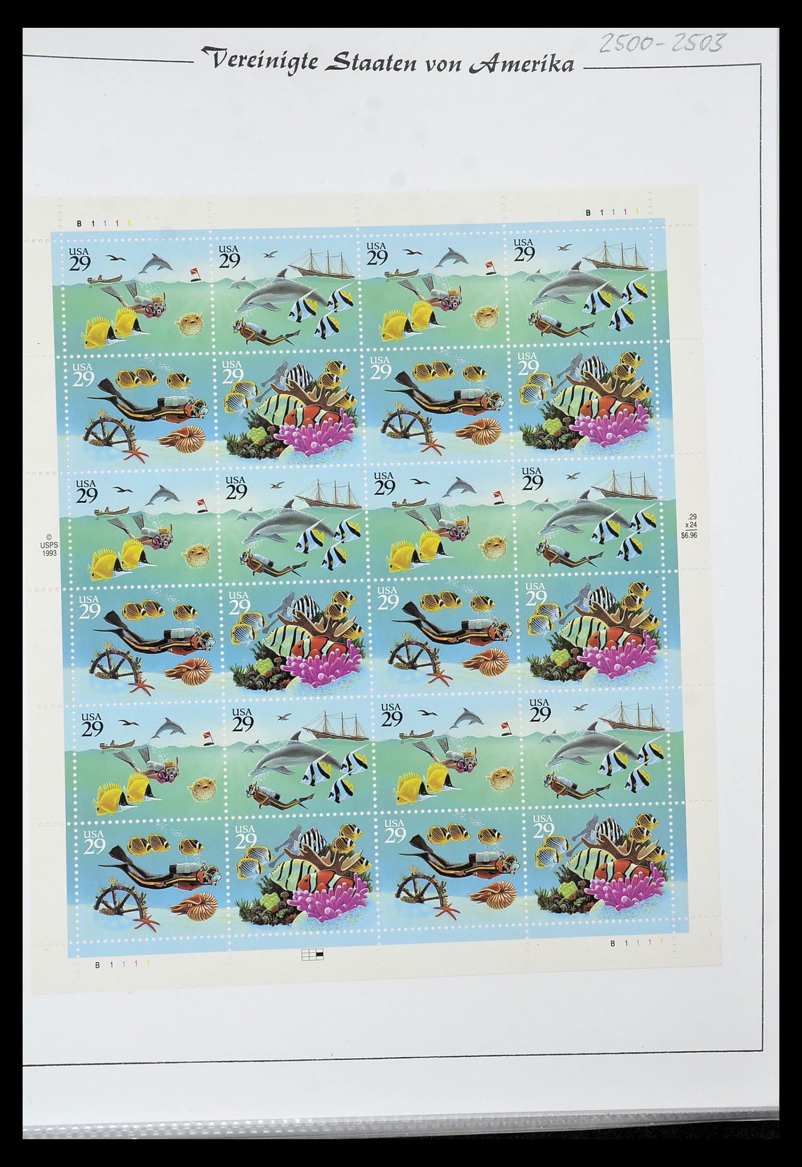 34834 025 - Stamp Collection 34834 USA sheetlets 1988-2005.
