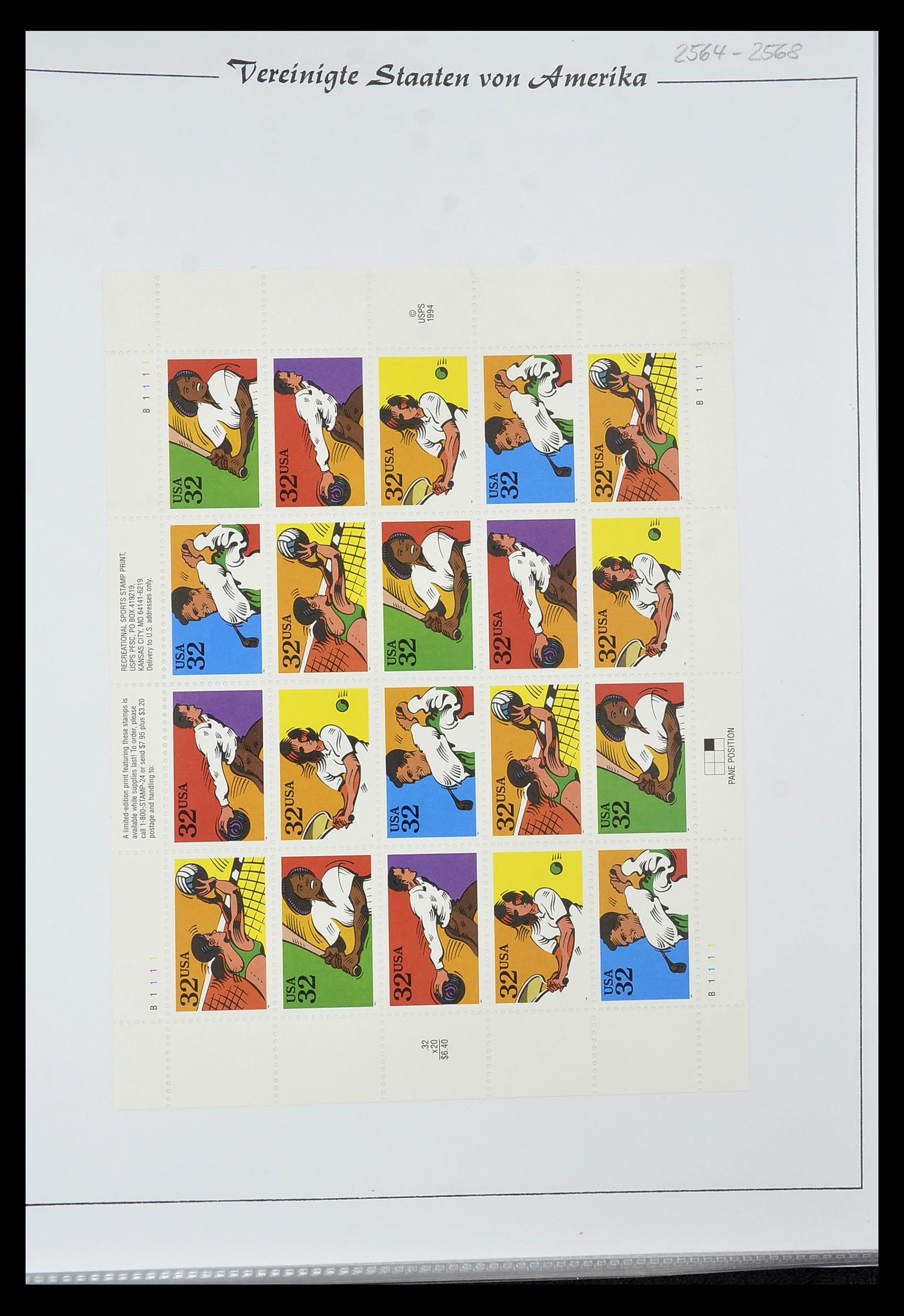 34834 033 - Stamp Collection 34834 USA sheetlets 1988-2005.