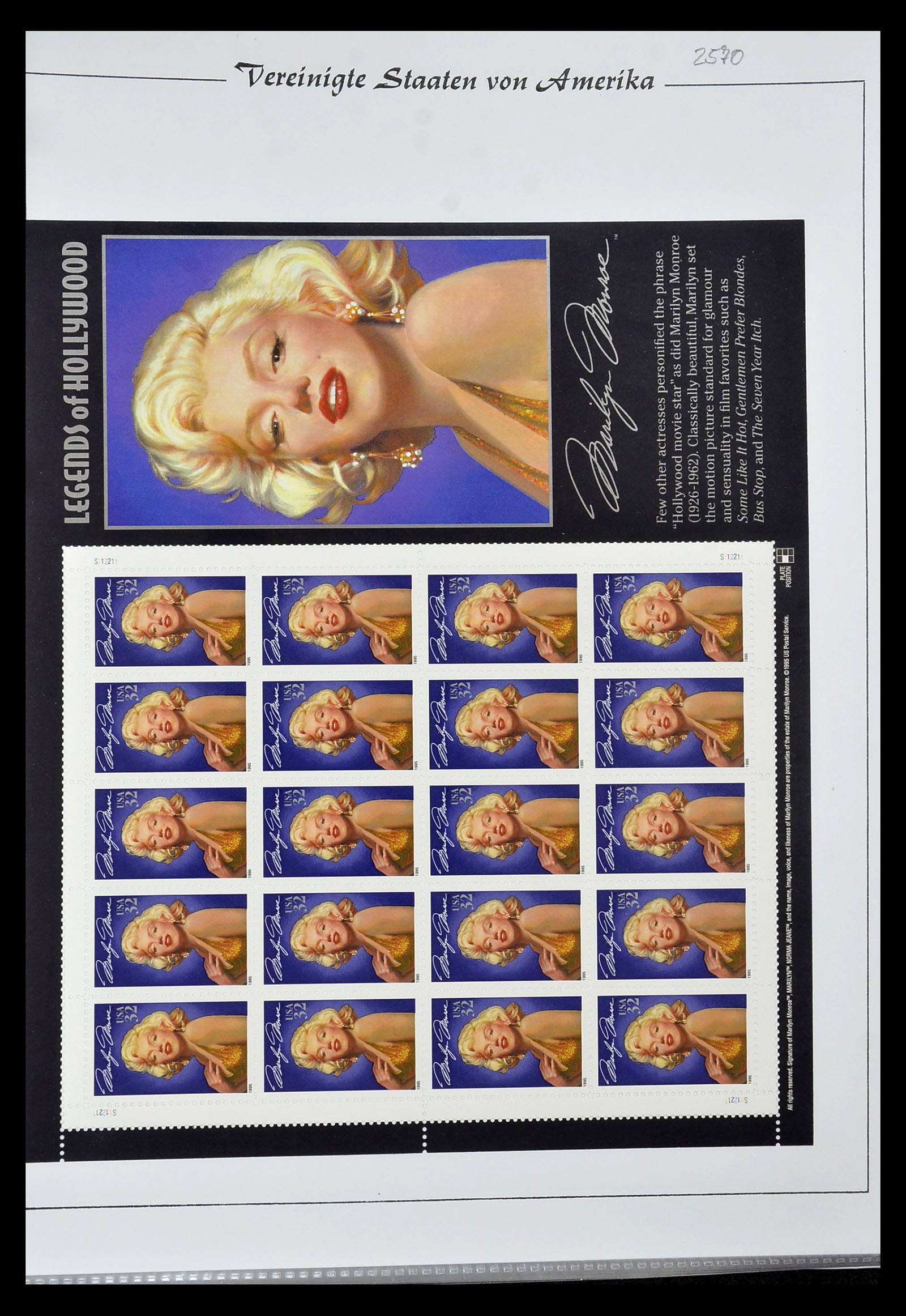 34834 035 - Stamp Collection 34834 USA sheetlets 1988-2005.