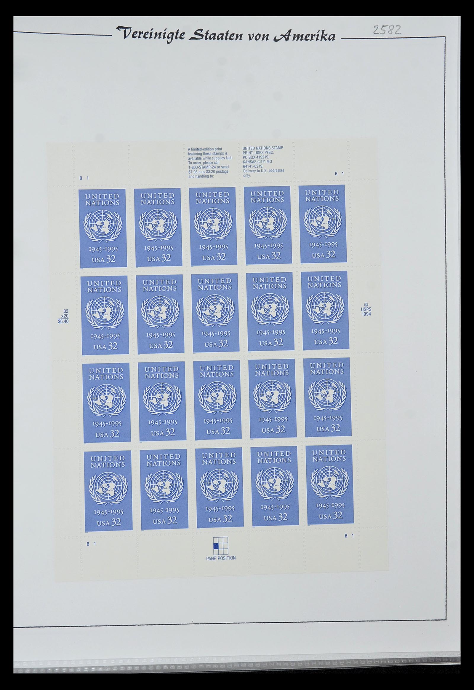 34834 038 - Stamp Collection 34834 USA sheetlets 1988-2005.