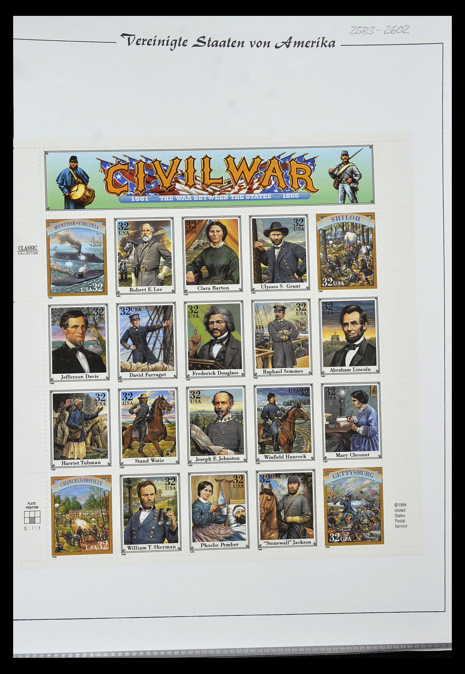 34834 039 - Stamp Collection 34834 USA sheetlets 1988-2005.