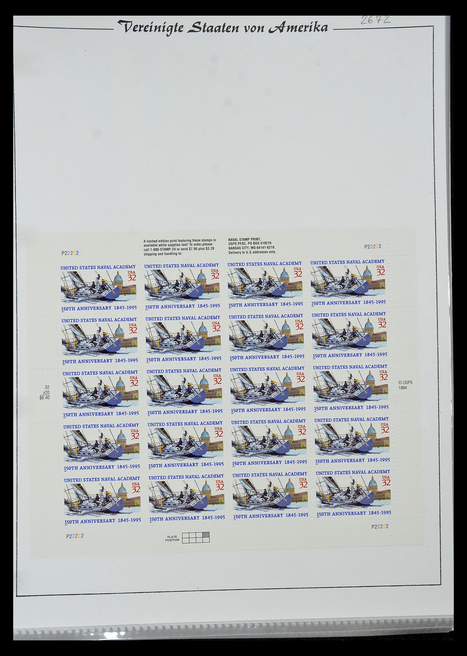 34834 047 - Postzegelverzameling 34834 USA velletjes 1988-2005.