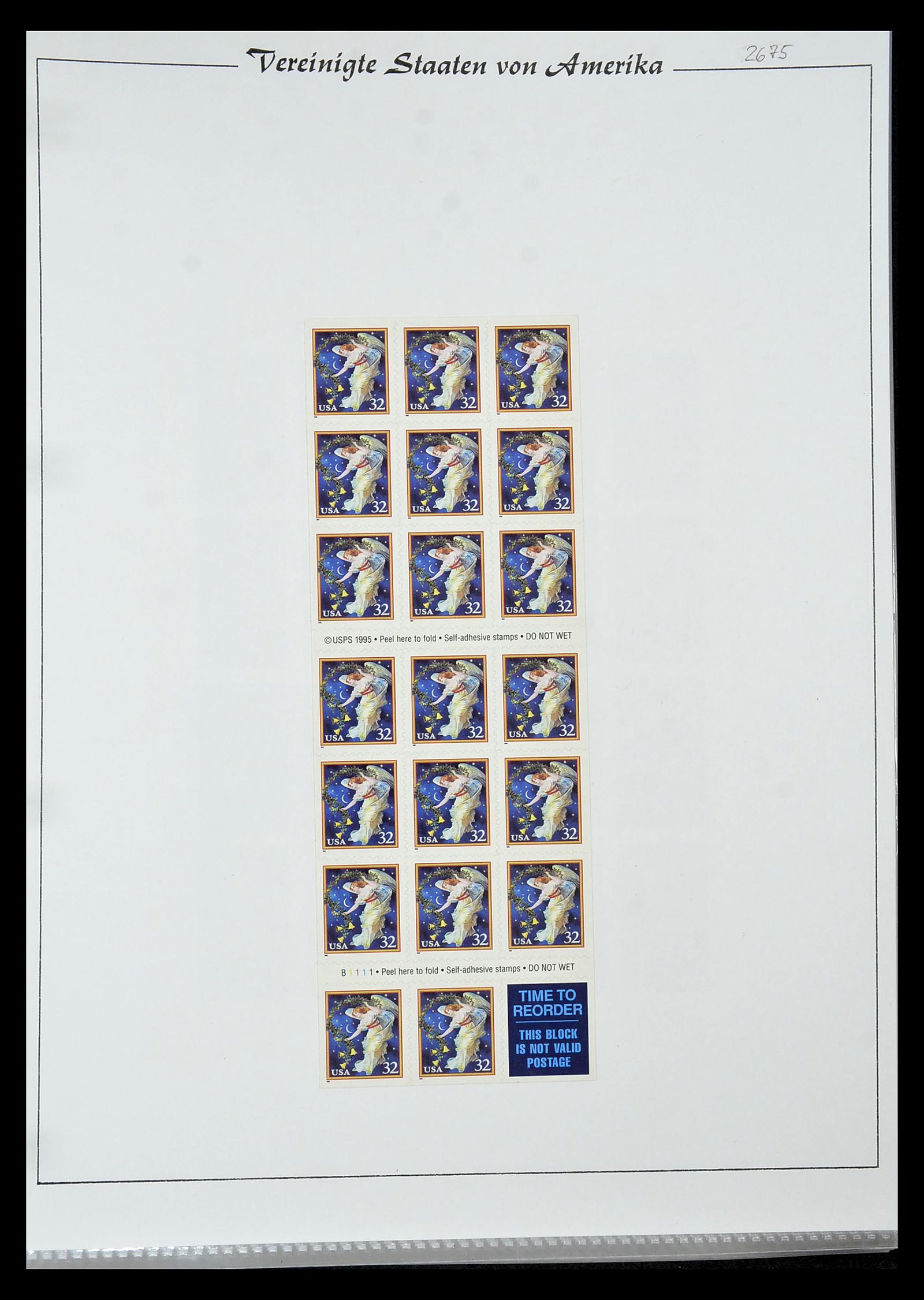 34834 049 - Postzegelverzameling 34834 USA velletjes 1988-2005.