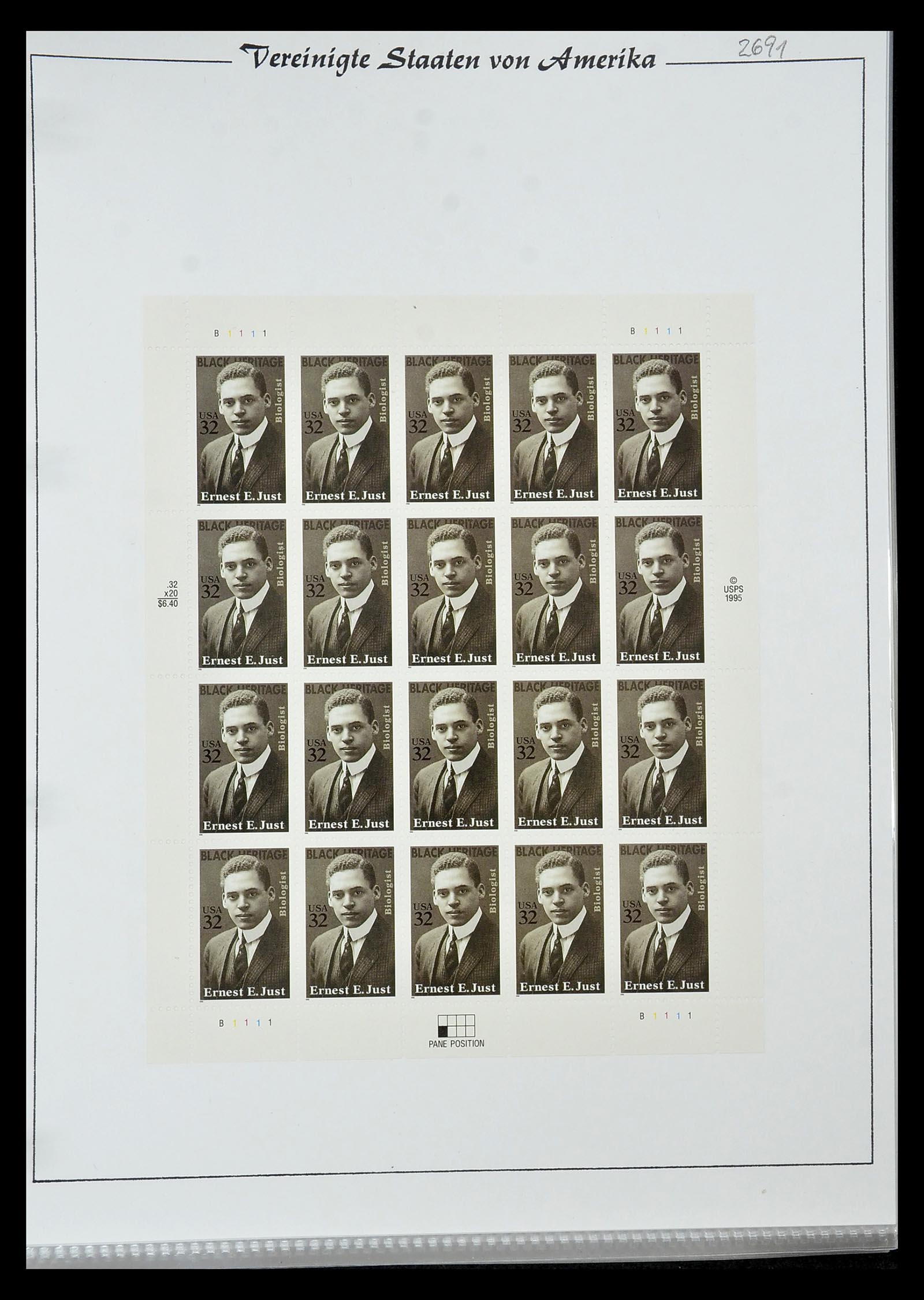 34834 050 - Postzegelverzameling 34834 USA velletjes 1988-2005.