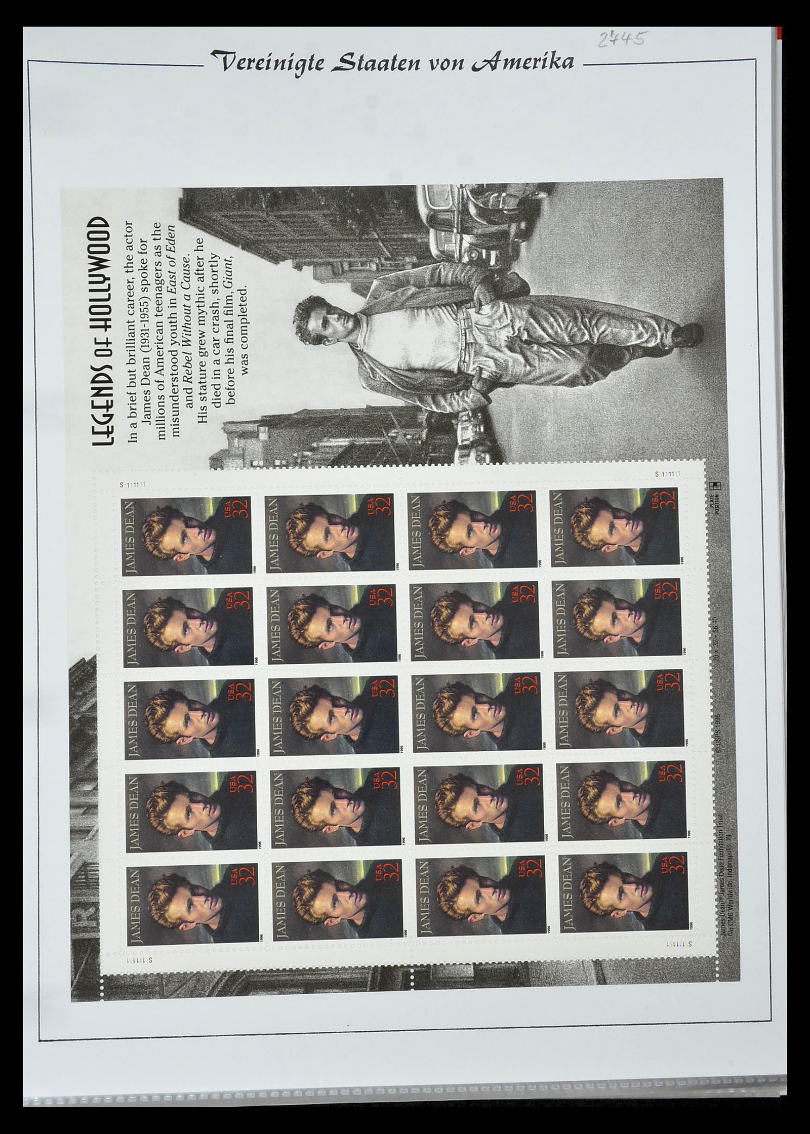 34834 058 - Postzegelverzameling 34834 USA velletjes 1988-2005.