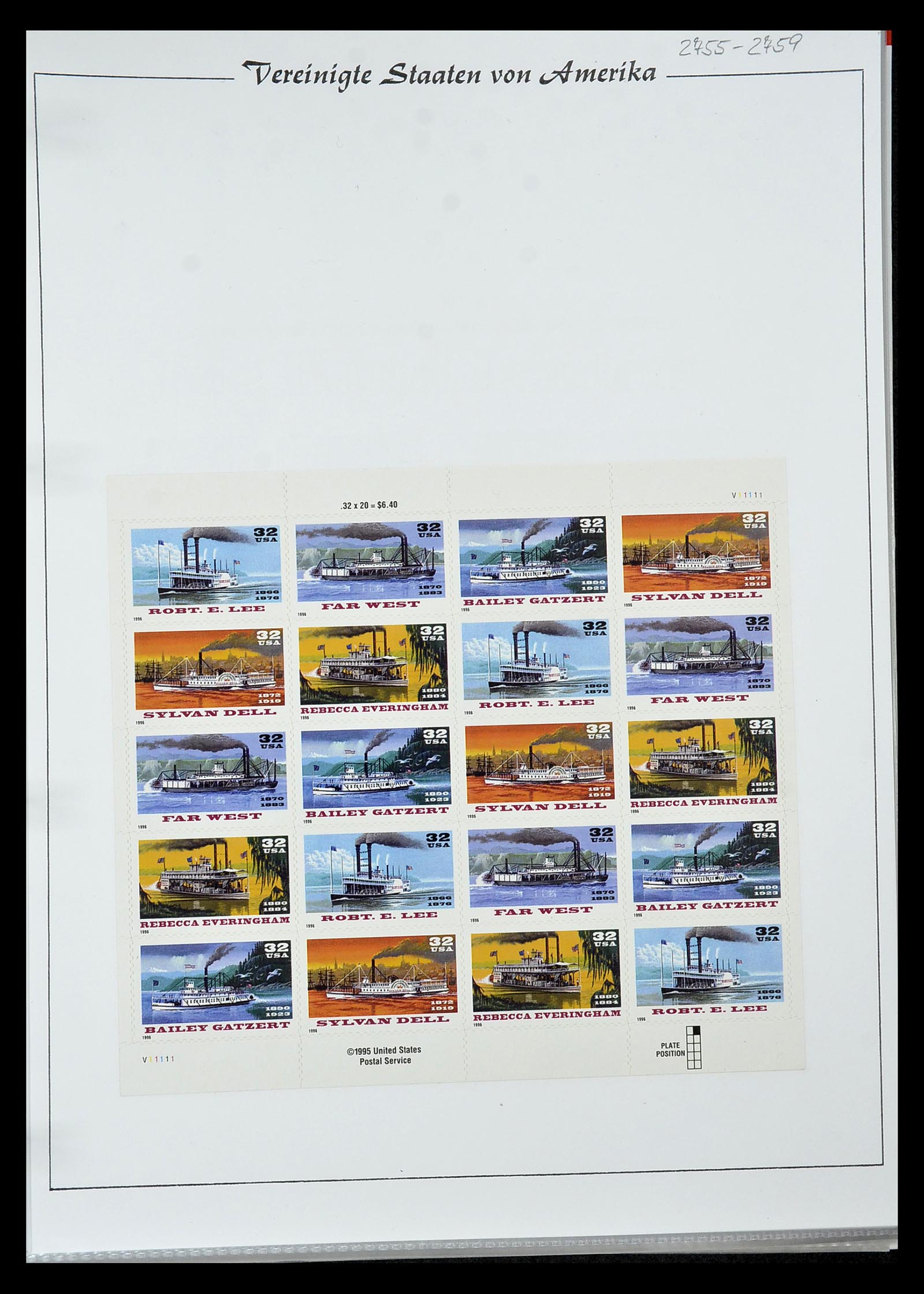 34834 061 - Stamp Collection 34834 USA sheetlets 1988-2005.