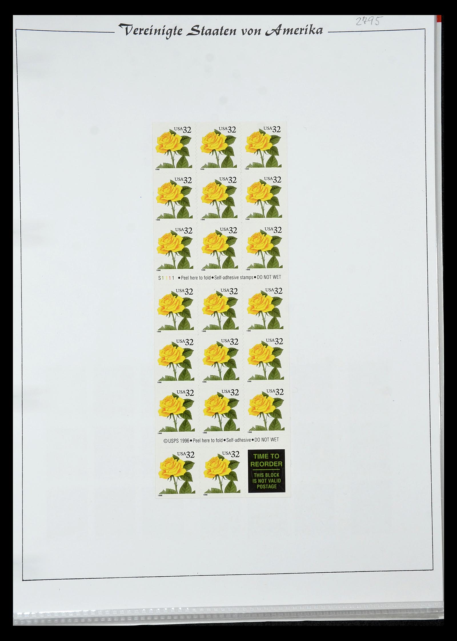 34834 067 - Stamp Collection 34834 USA sheetlets 1988-2005.
